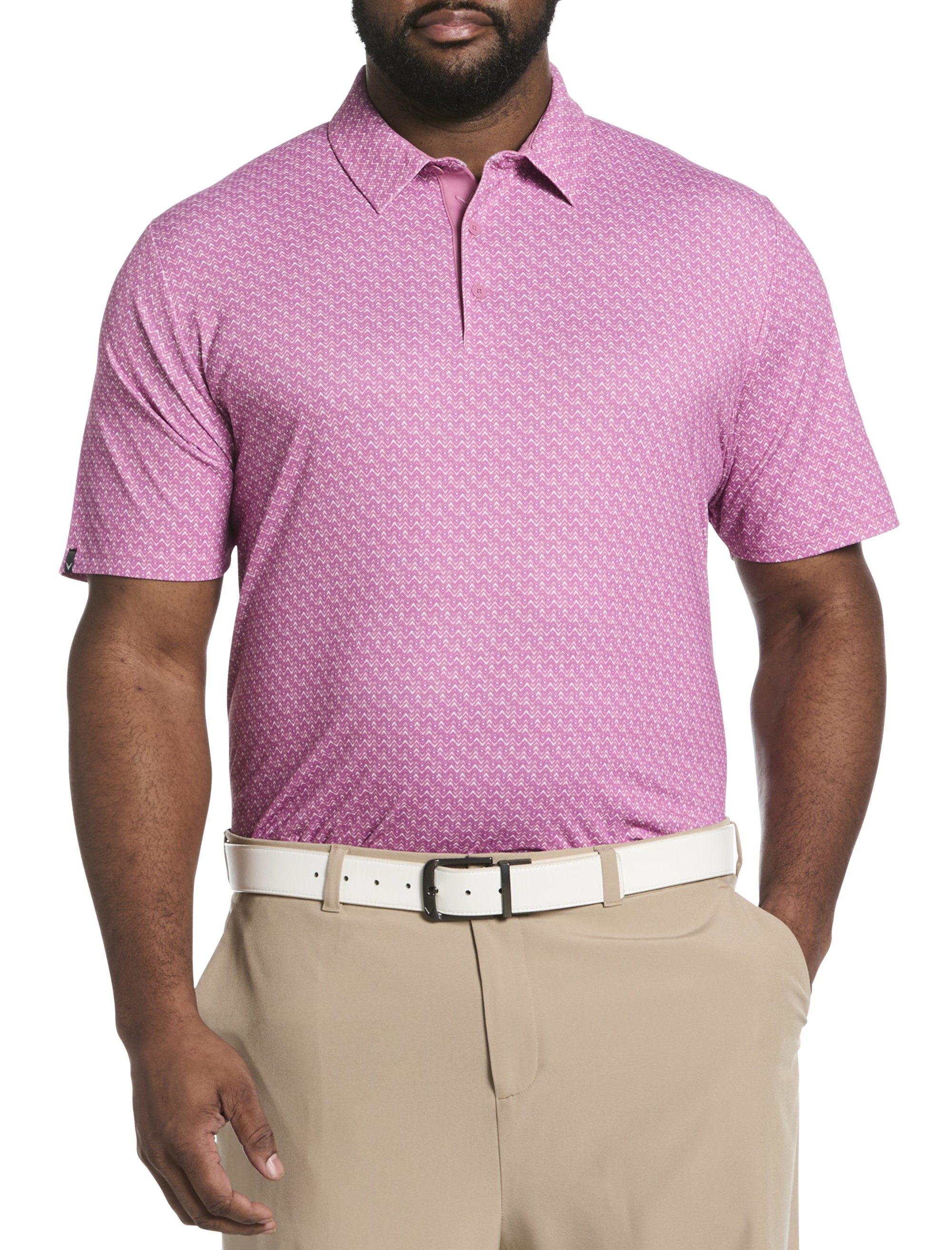 Chevron Print Polo Shirt - thumbnail 4