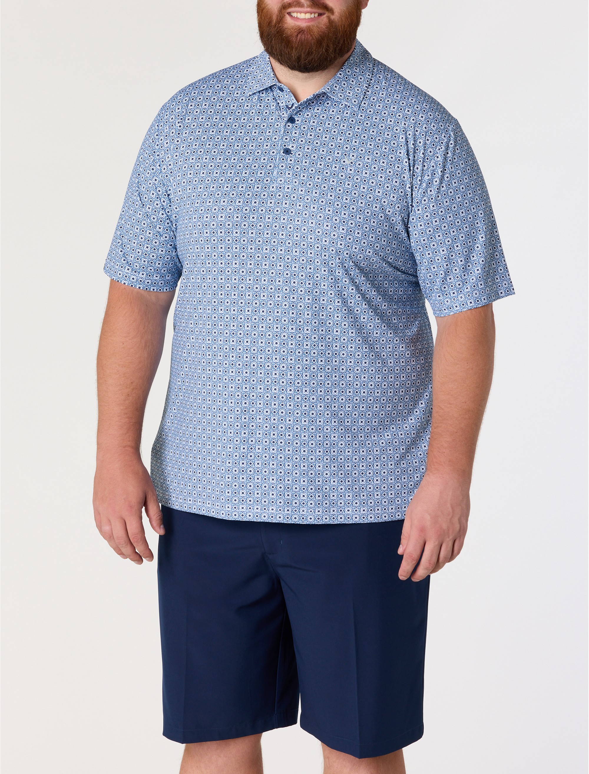 Foulard Print Golf Polo Shirt - thumbnail 3