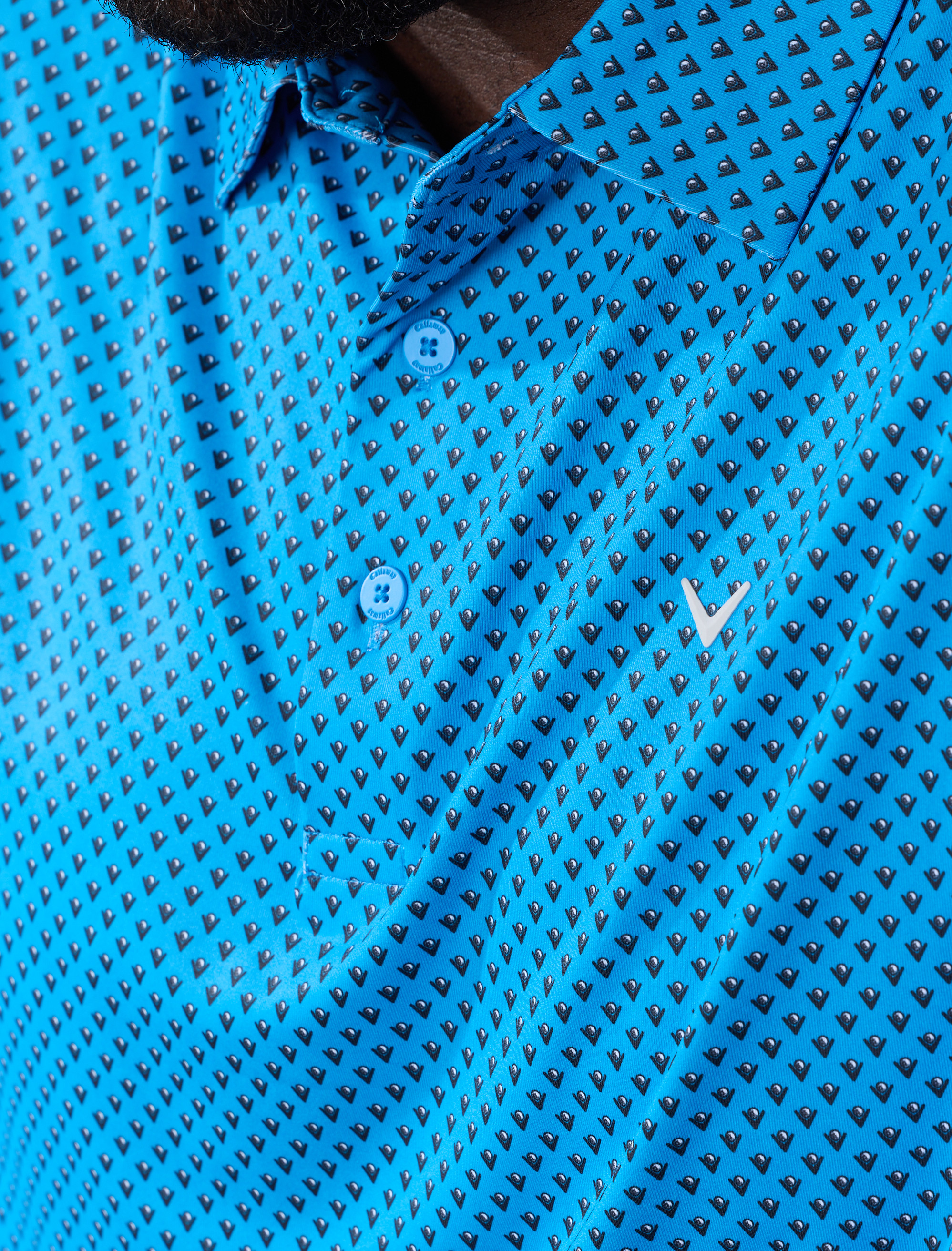Golf Print Performance Polo Shirt