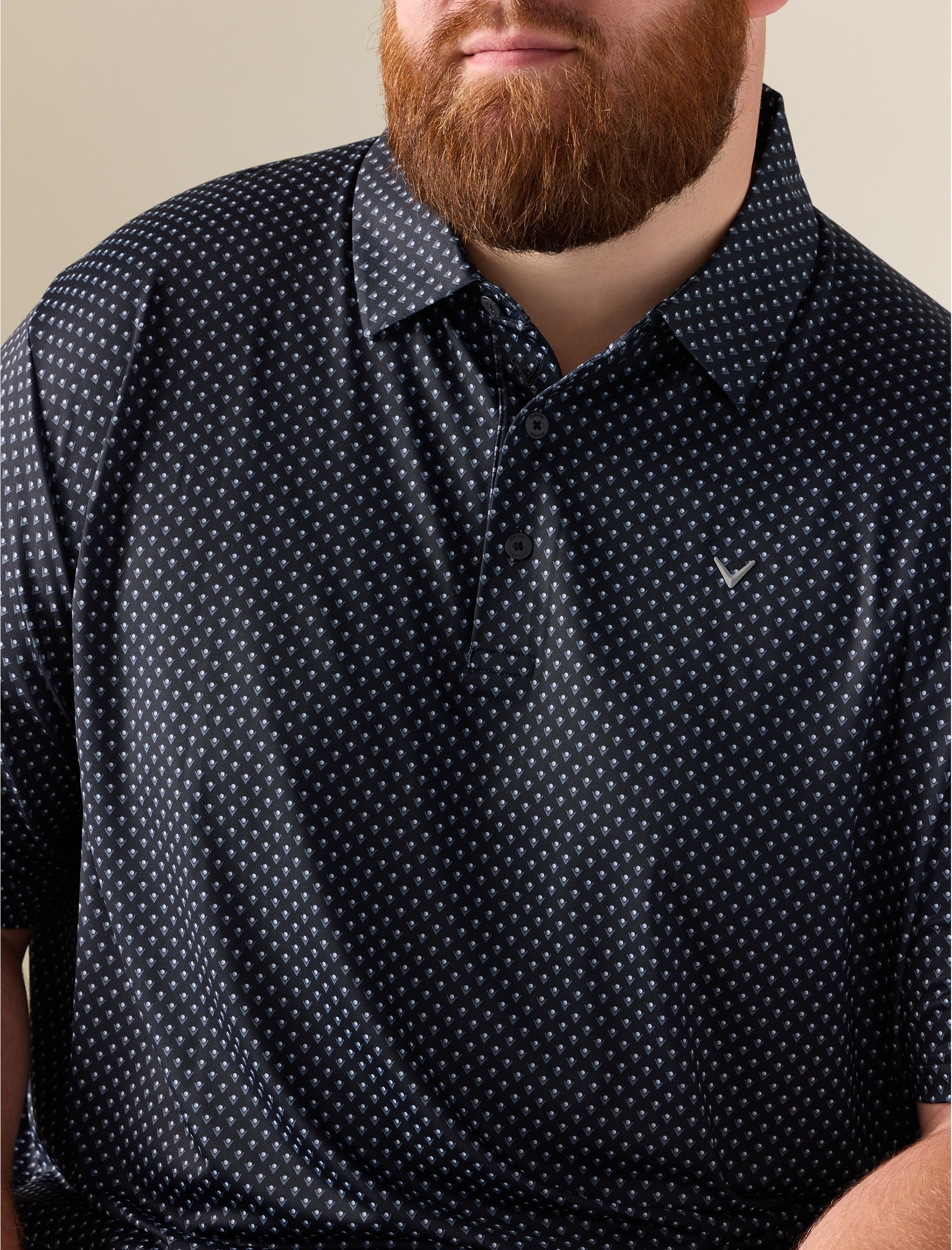 Golf Print Performance Polo Shirt - thumbnail 5
