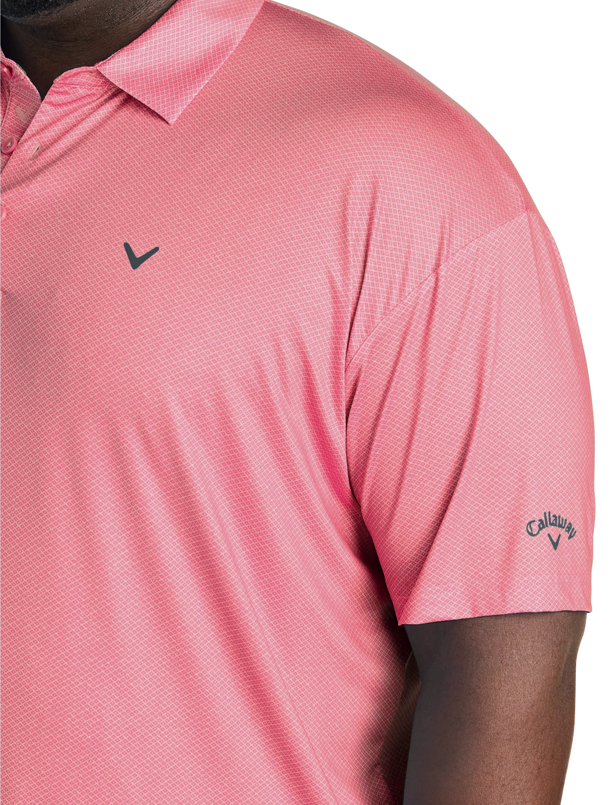 Geometric Heather Print Patterned Polo Shirt - thumbnail 8