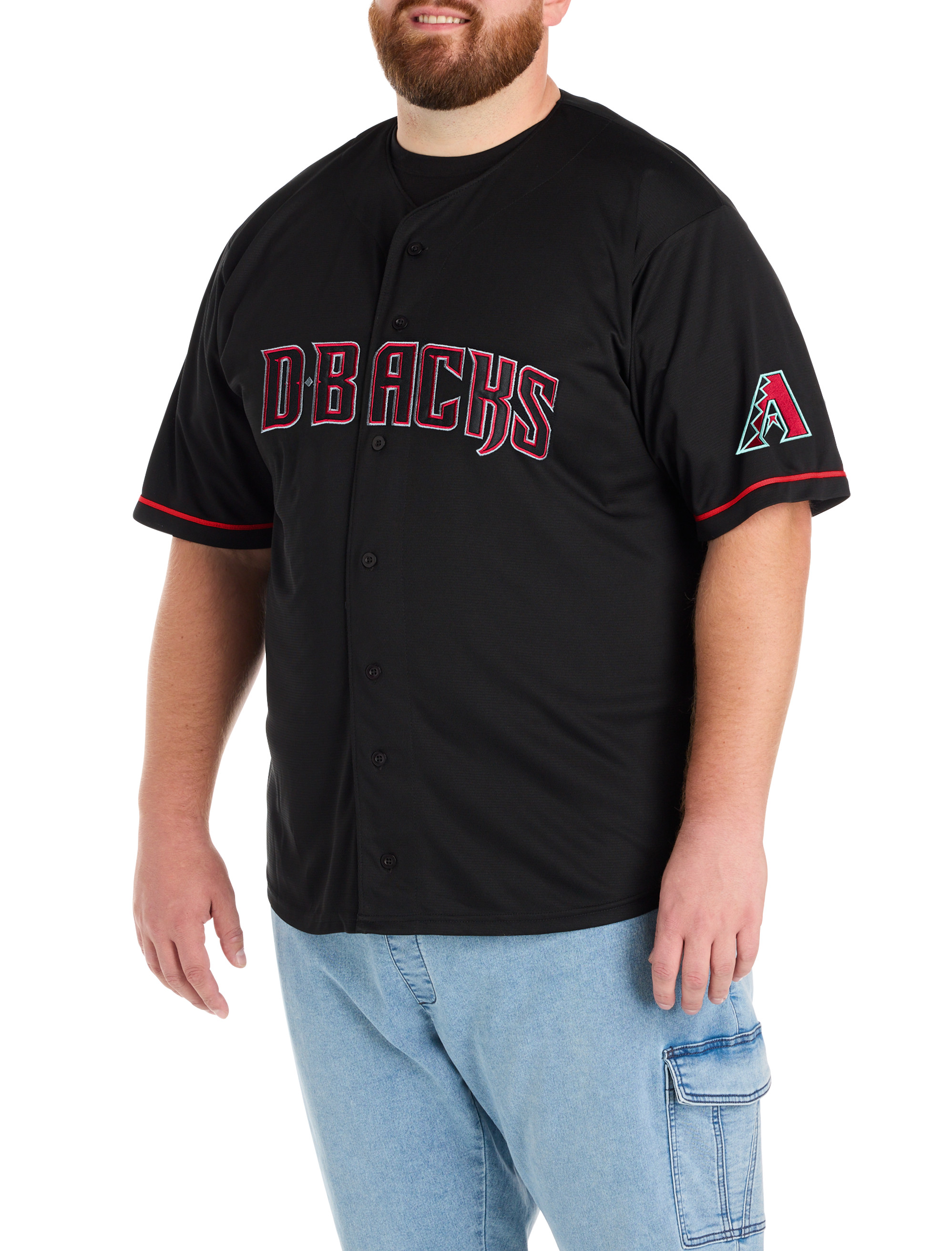 Big & Tall Men's Black Pop Jersey - Size 2XT