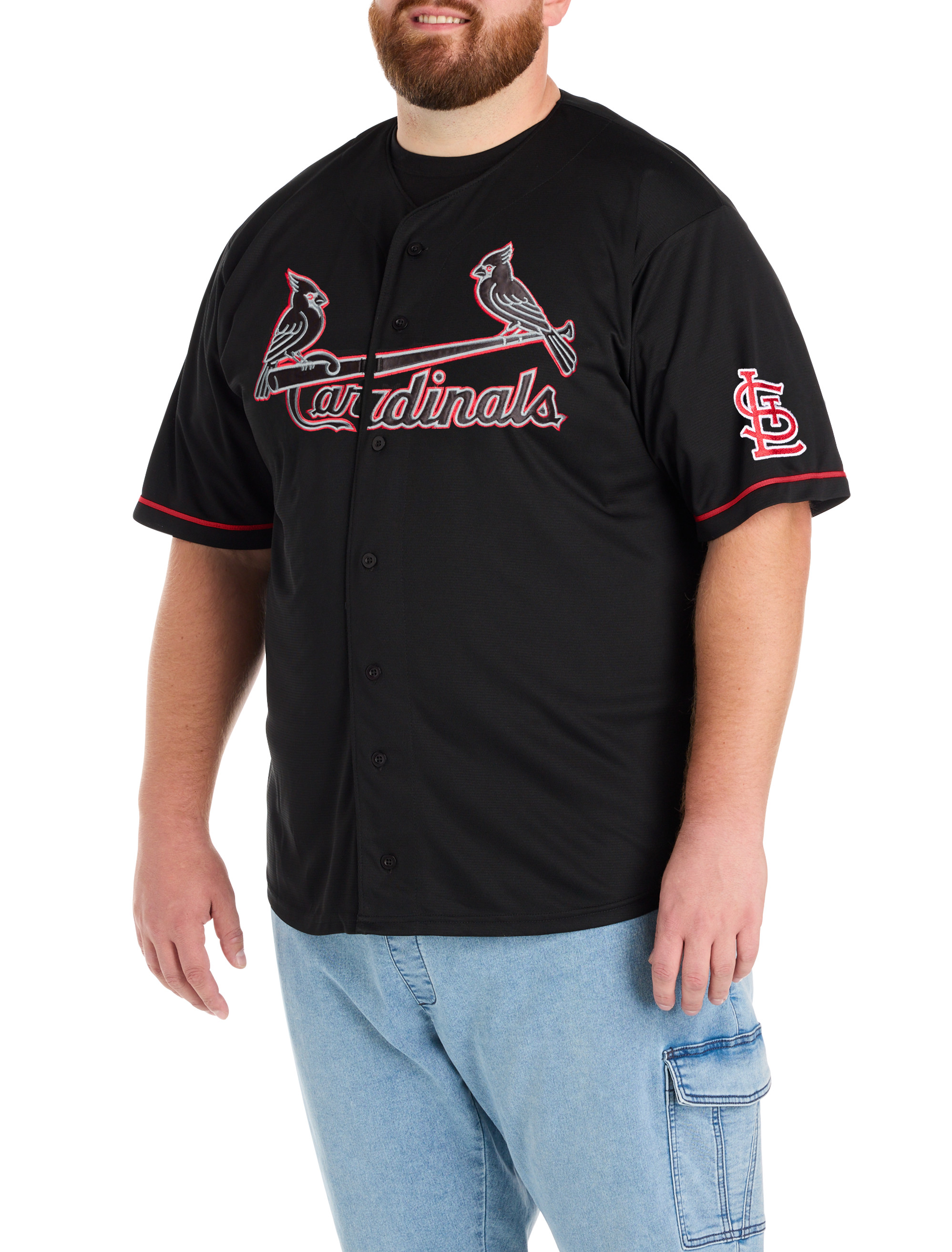 Big & Tall Men's Black Pop Jersey - Size 4X