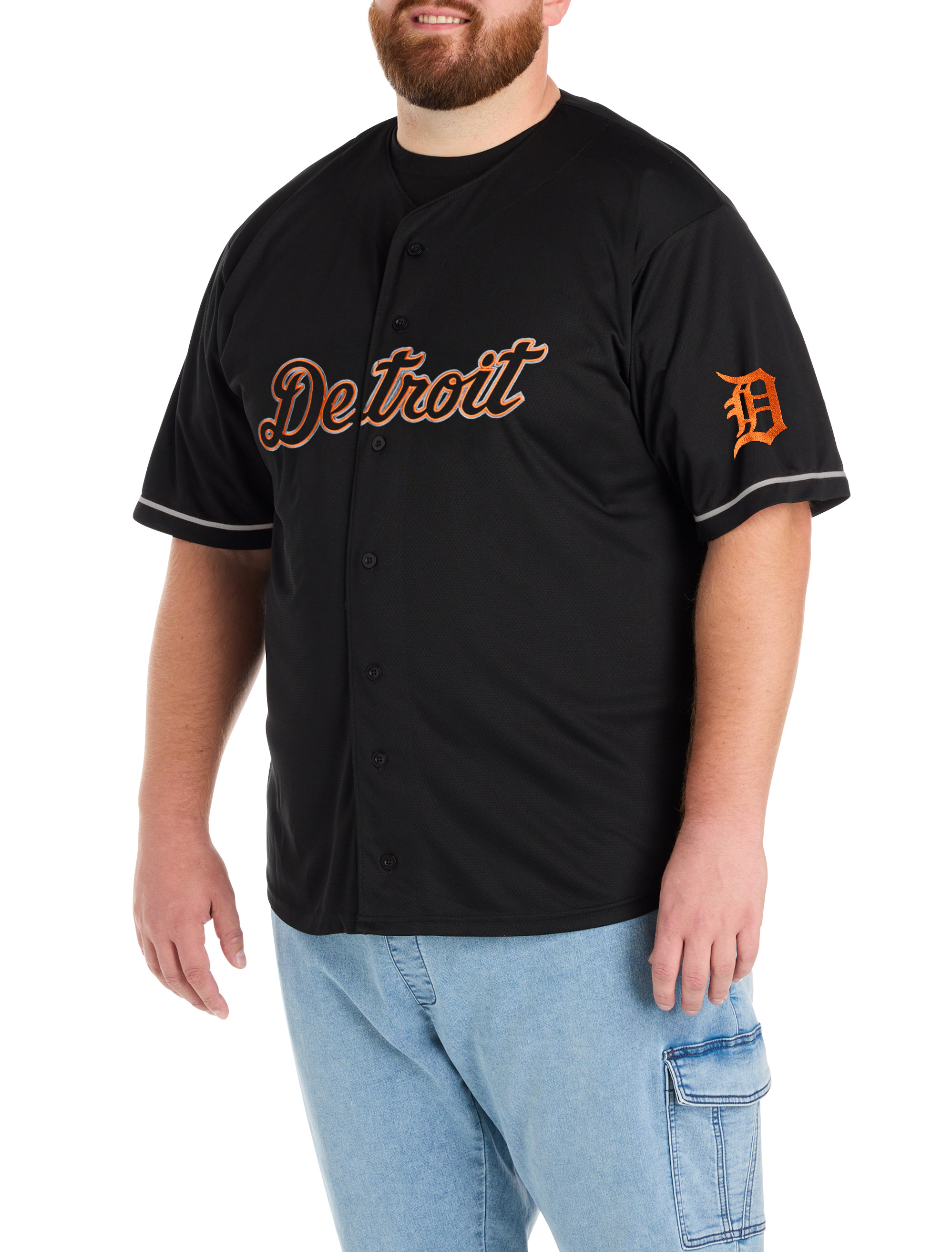 Big & Tall Men's Black Pop Jersey - Size 3XT