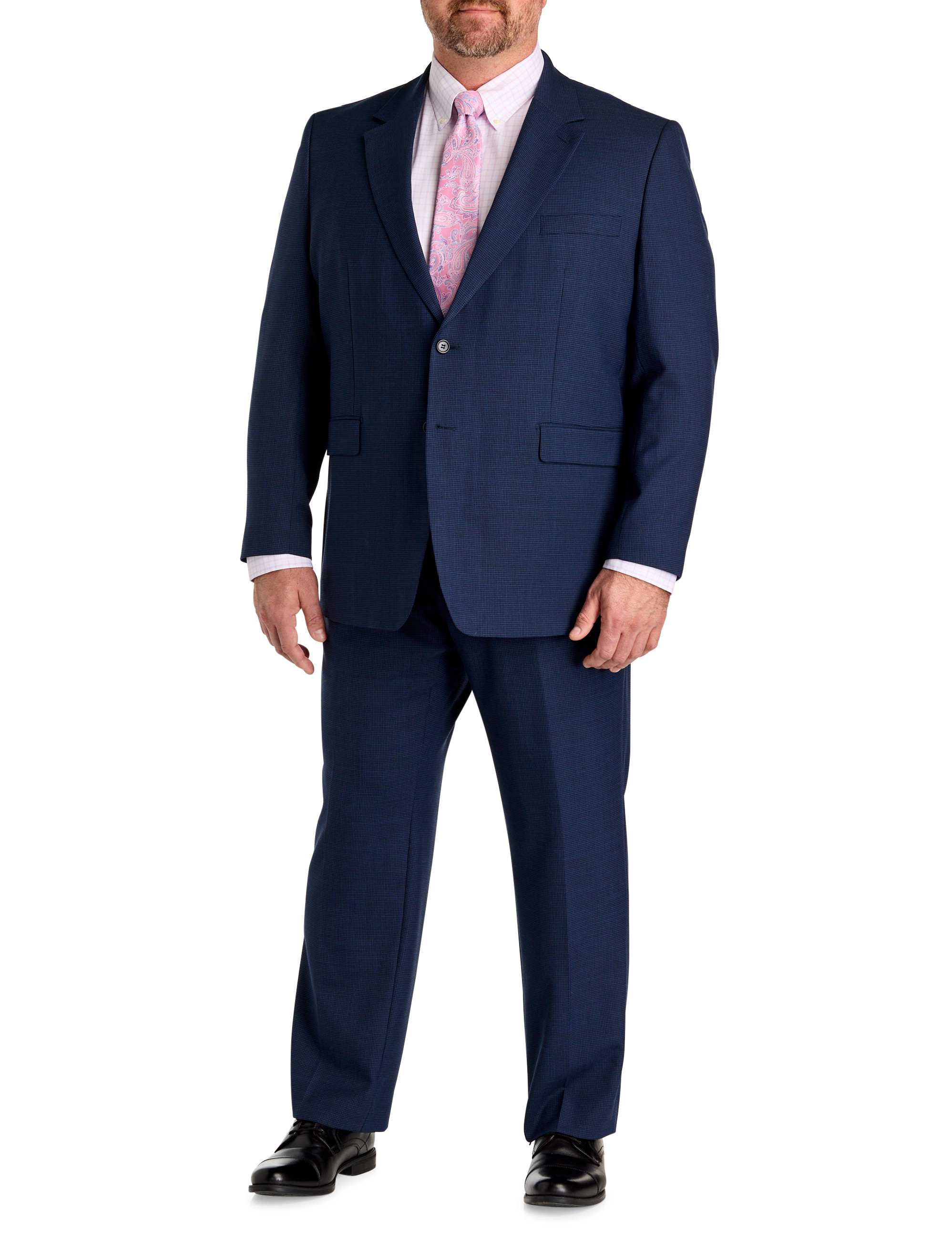 スーツ 5351 LUXURY CHECK TAILORED SETUP 46 Big + Tall | JV Reflex Classic Suit Jacket | DXL