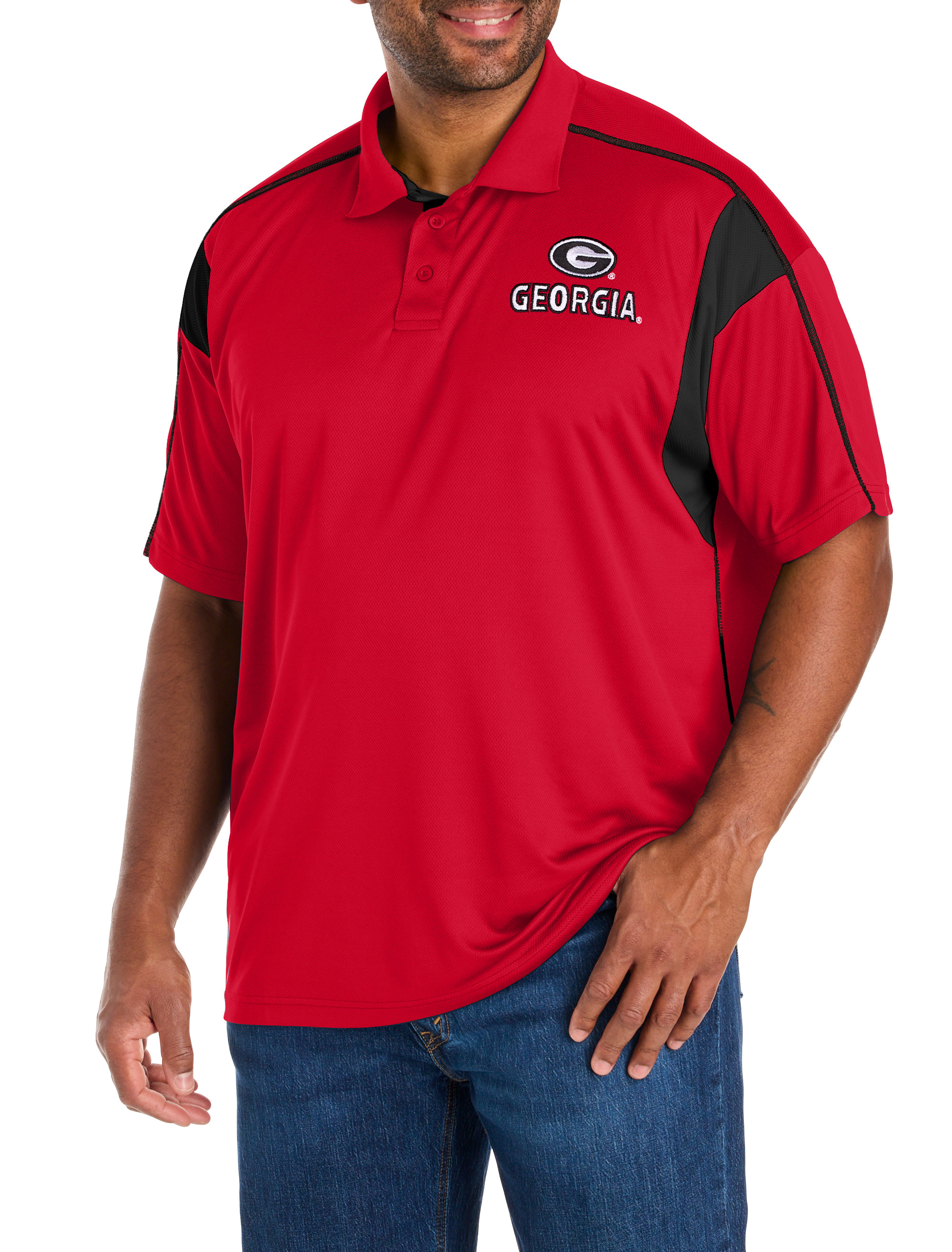 Colorblocked Performance Polo Shirt