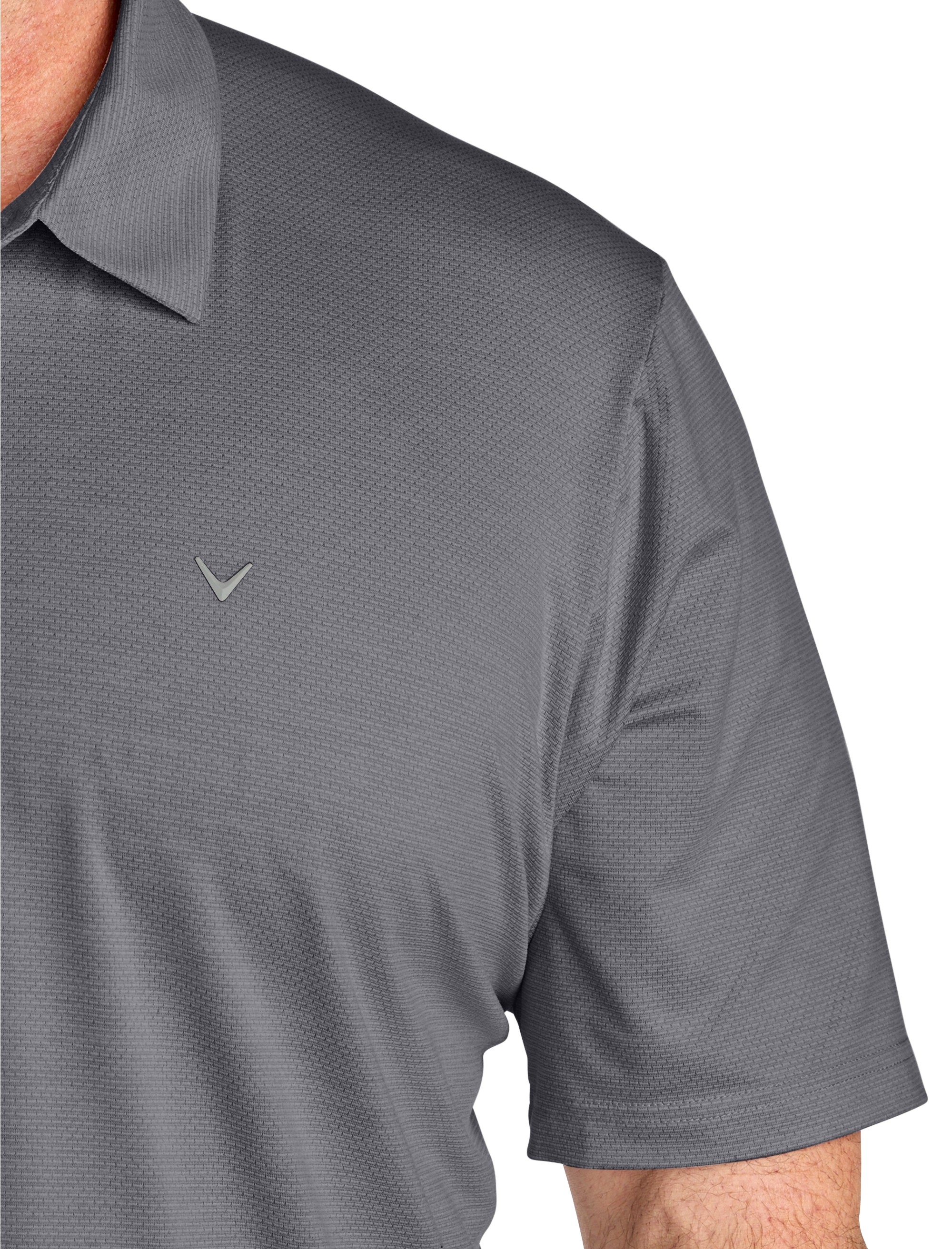 Heathered Jacquard Polo Shirt - thumbnail 4