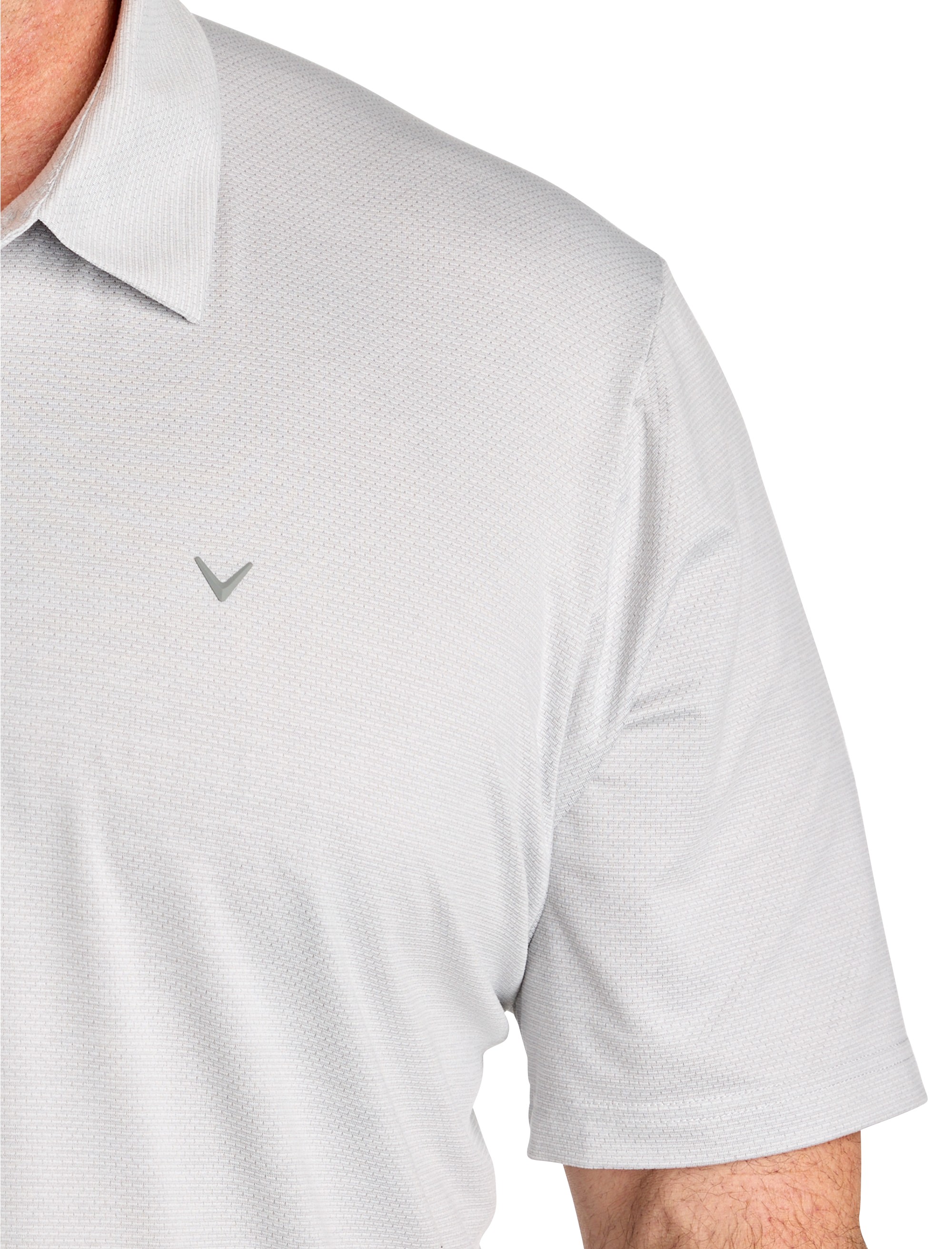 Heathered Jacquard Polo Shirt - thumbnail 2