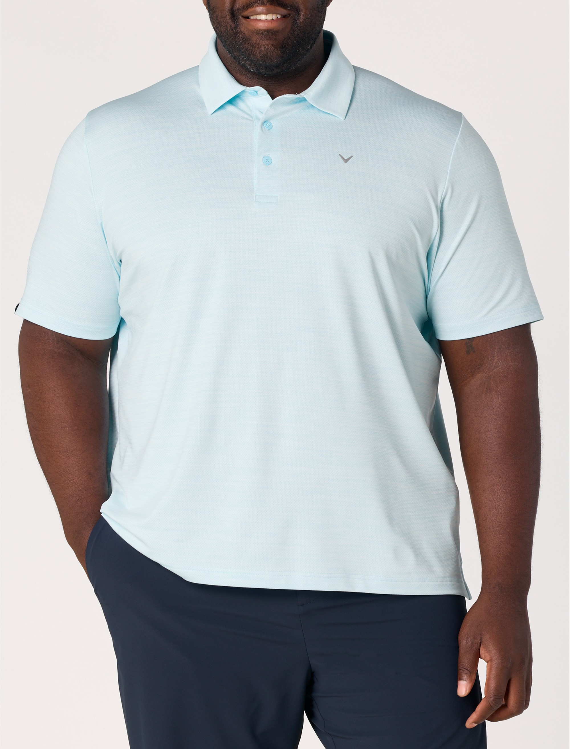 Heathered Jacquard Polo Shirt - thumbnail 5