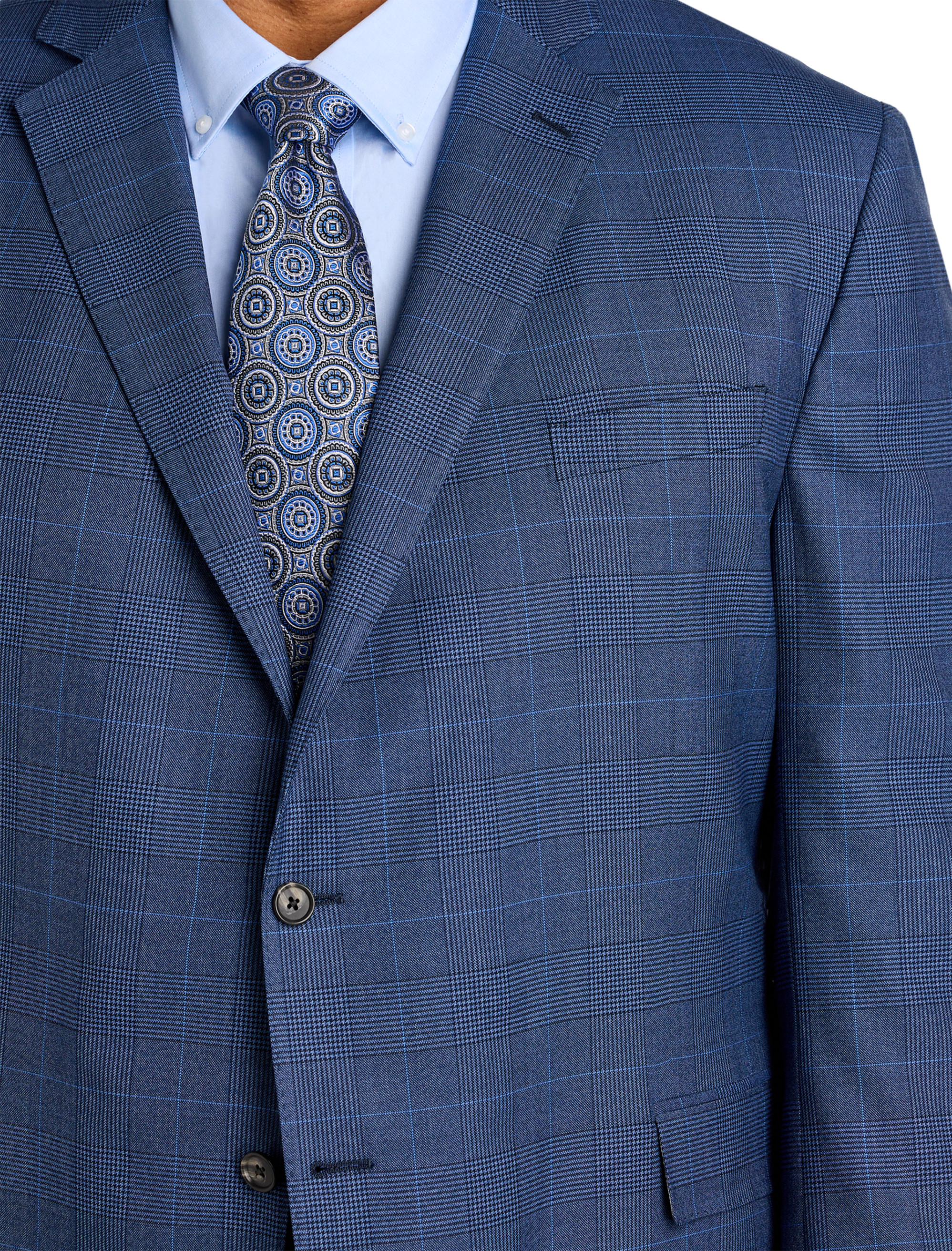 Patterned Wool Suit Jacket