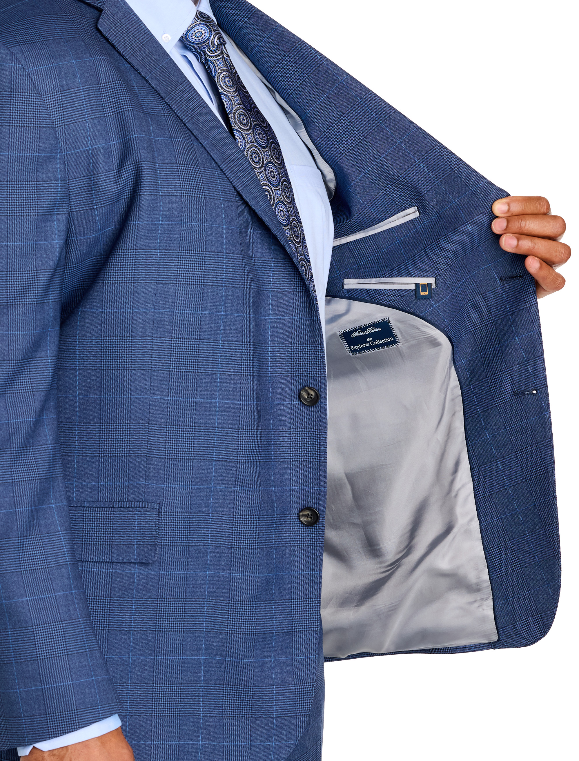 Patterned Wool Suit Jacket