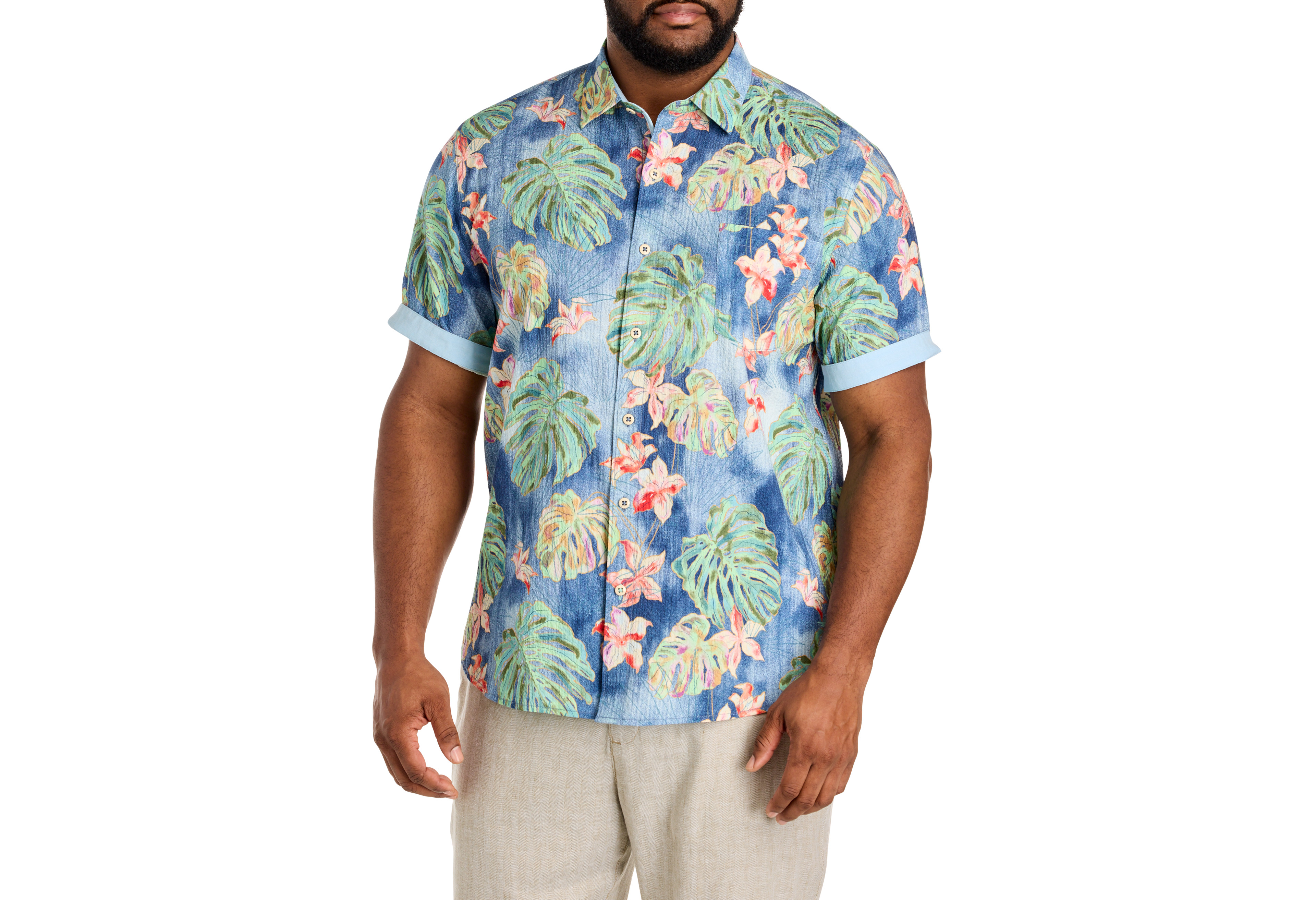 Nova Wave Jungle Seersucker Sport Shirt