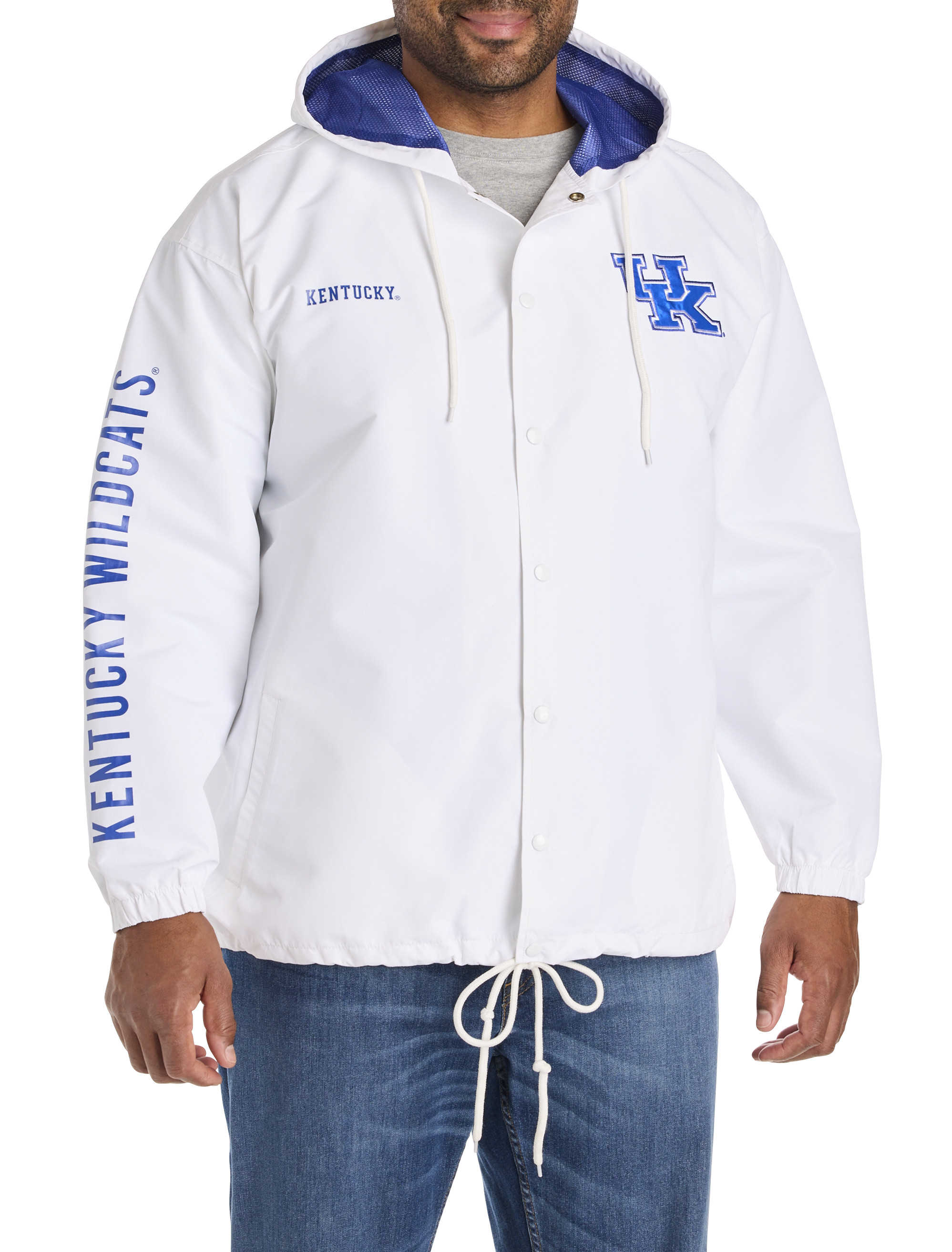 Snap-Button Hooded Jacket