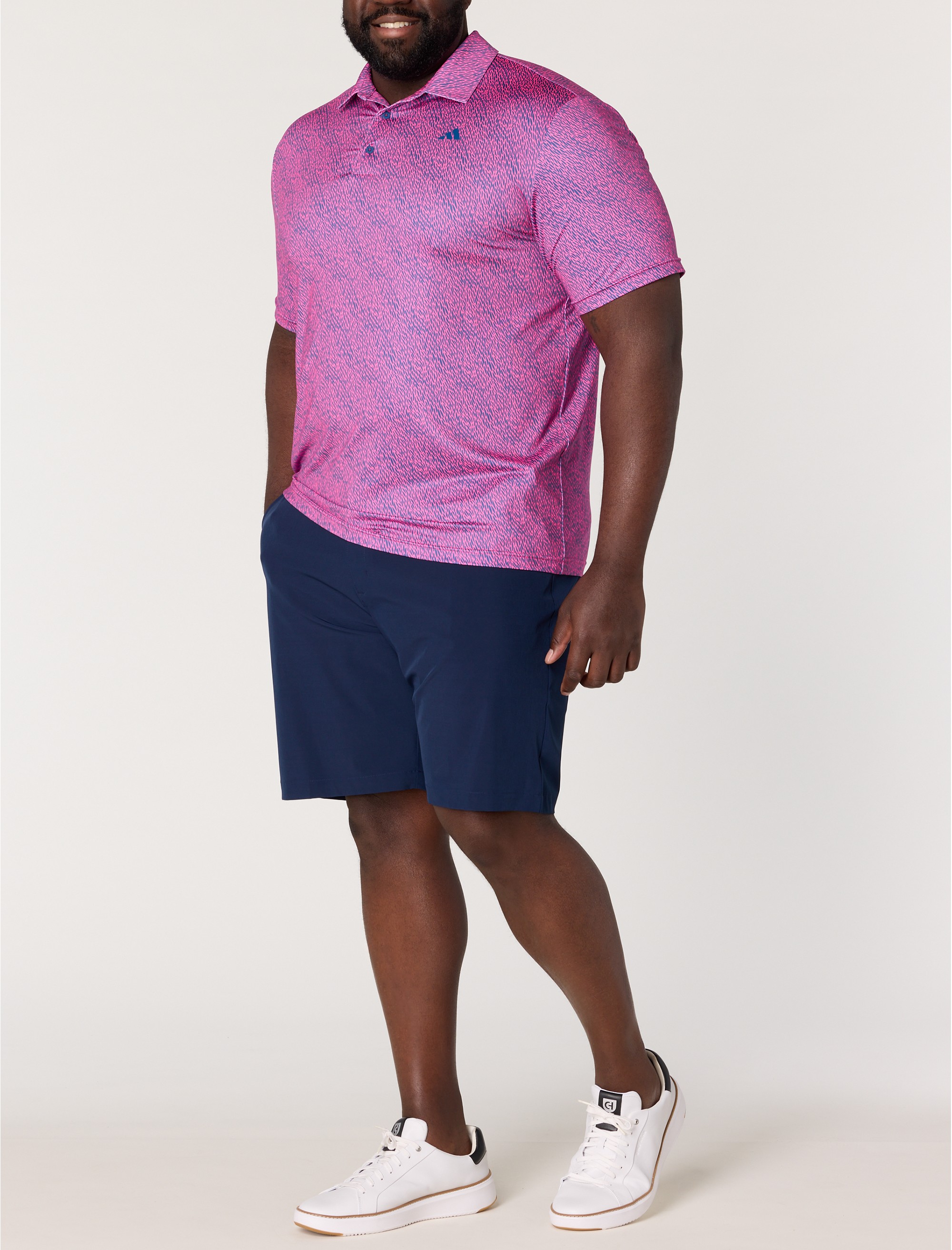 Ultimate 365 Feather Print Polo Shirt - thumbnail 4