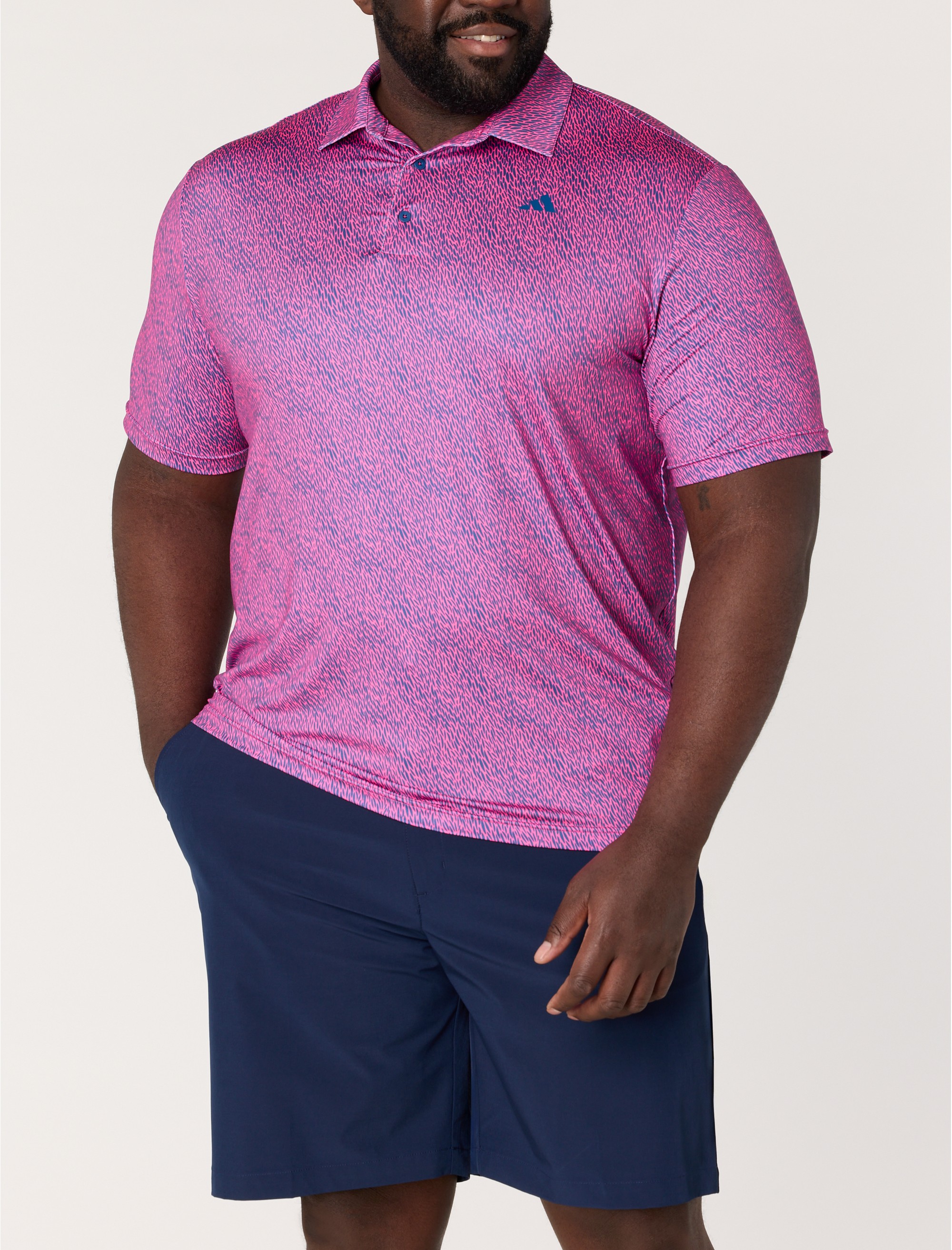 Ultimate 365 Feather Print Polo Shirt - thumbnail 3