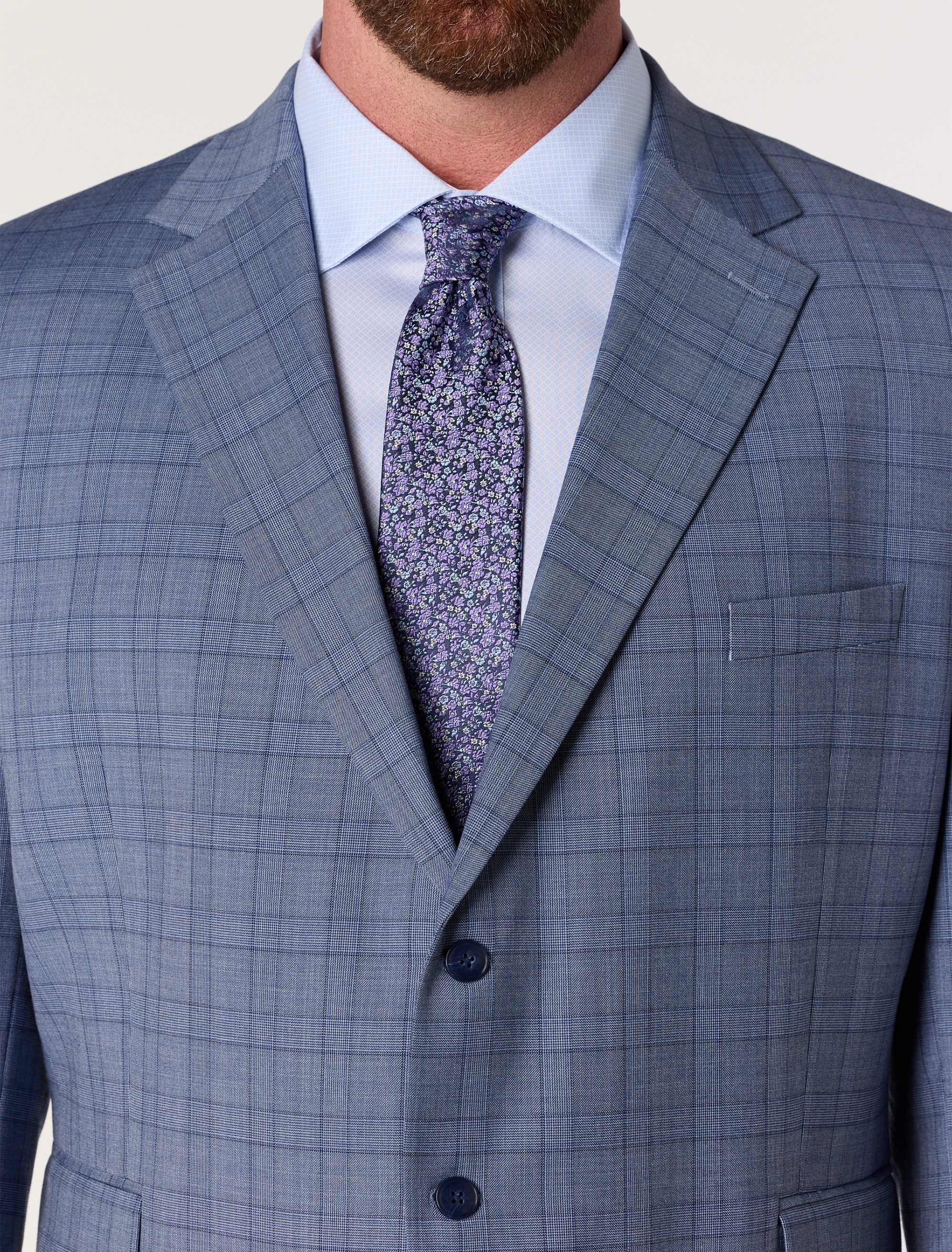 Glen Plaid Suit Jacket