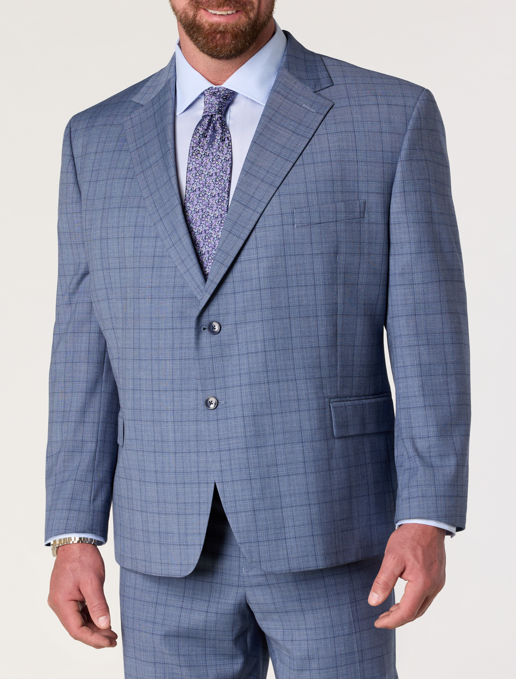 Glen Plaid Suit Jacket
