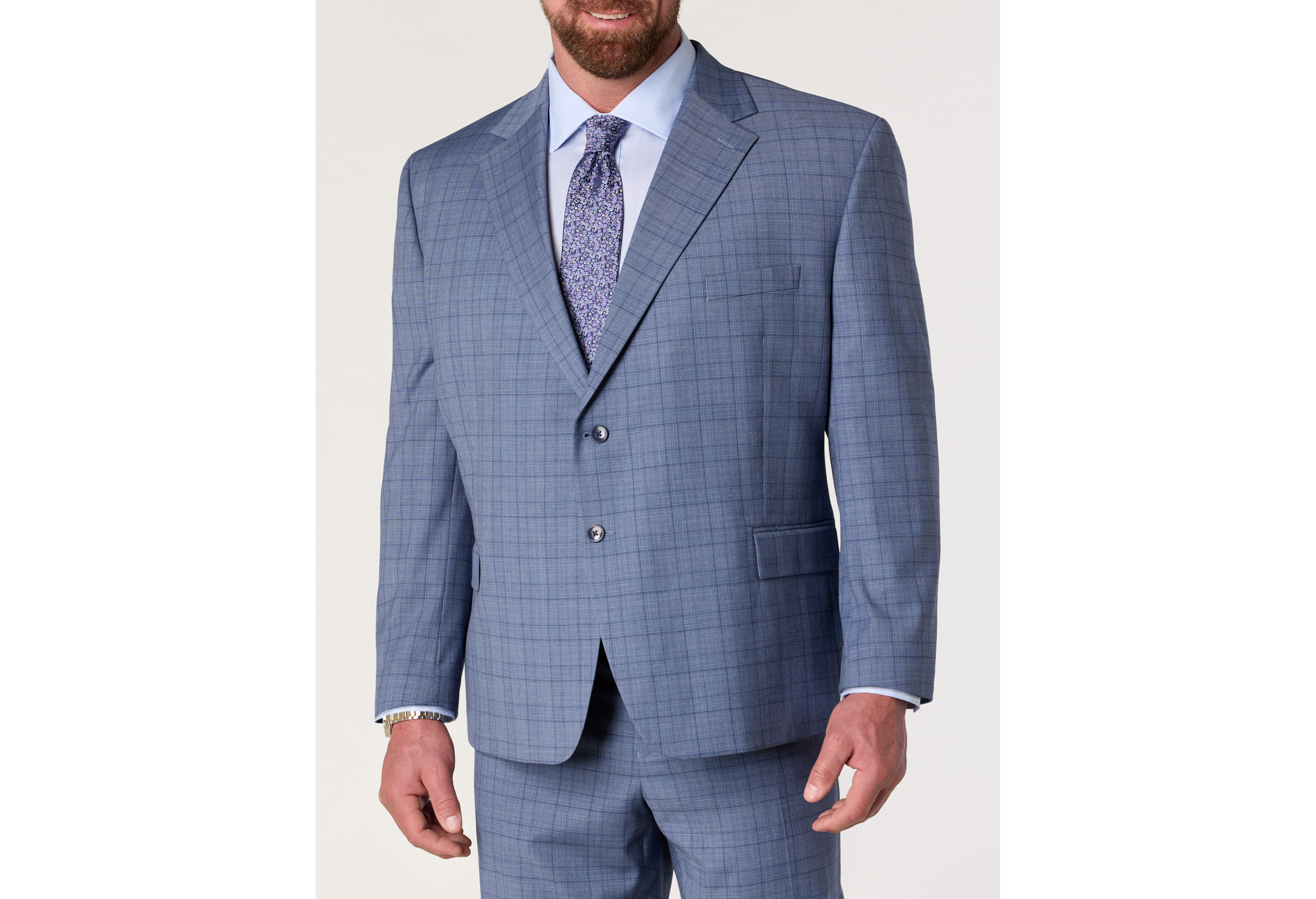Glen Plaid Suit Jacket