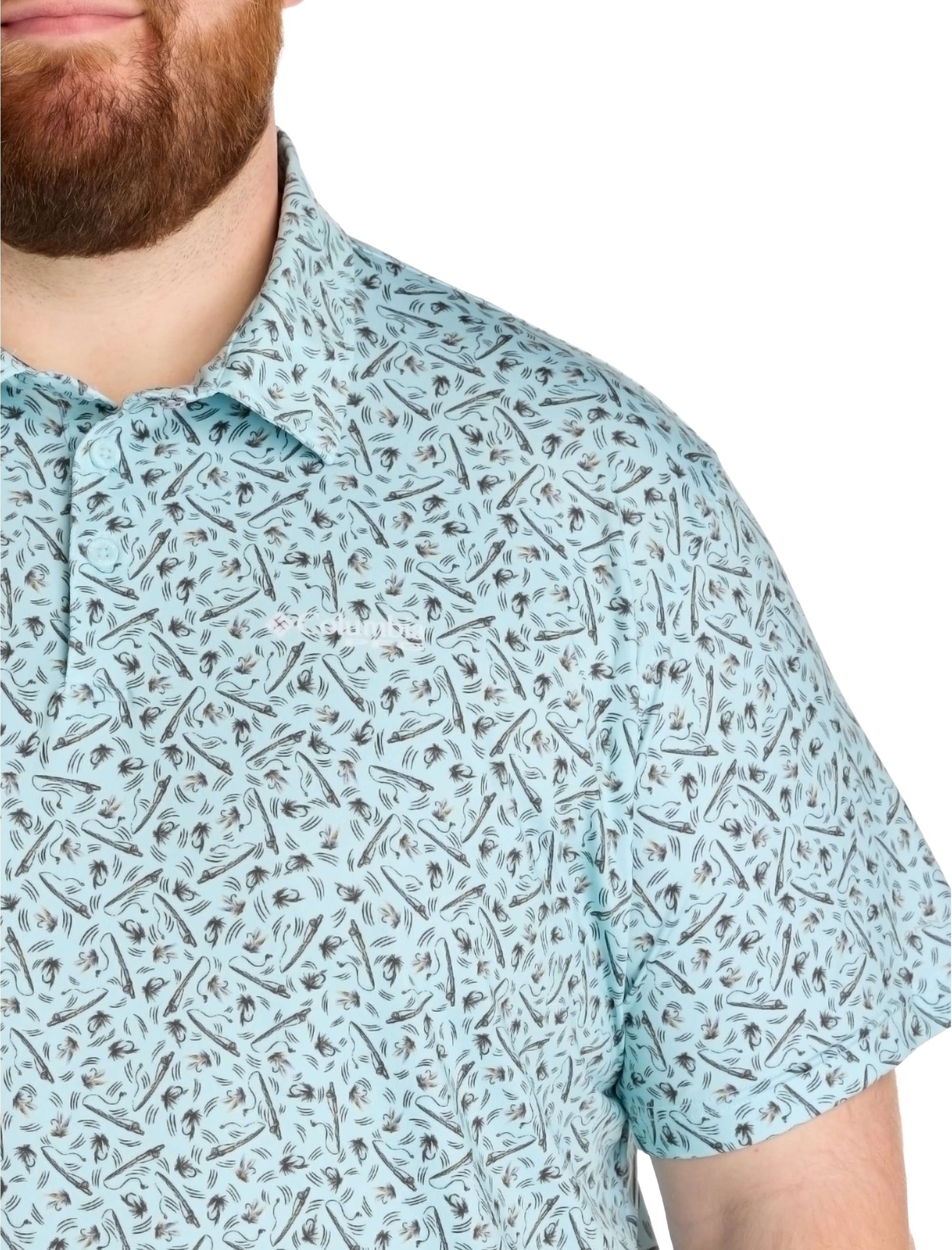 PFG Super Slack Tide™ Marine Printed Polo Shirt - thumbnail 2