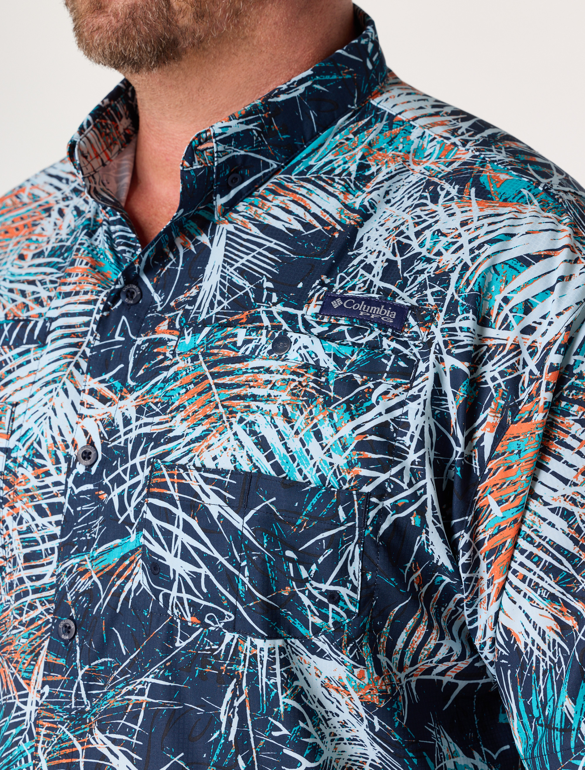 PFG Super Tamiami Floral Sport Shirt
