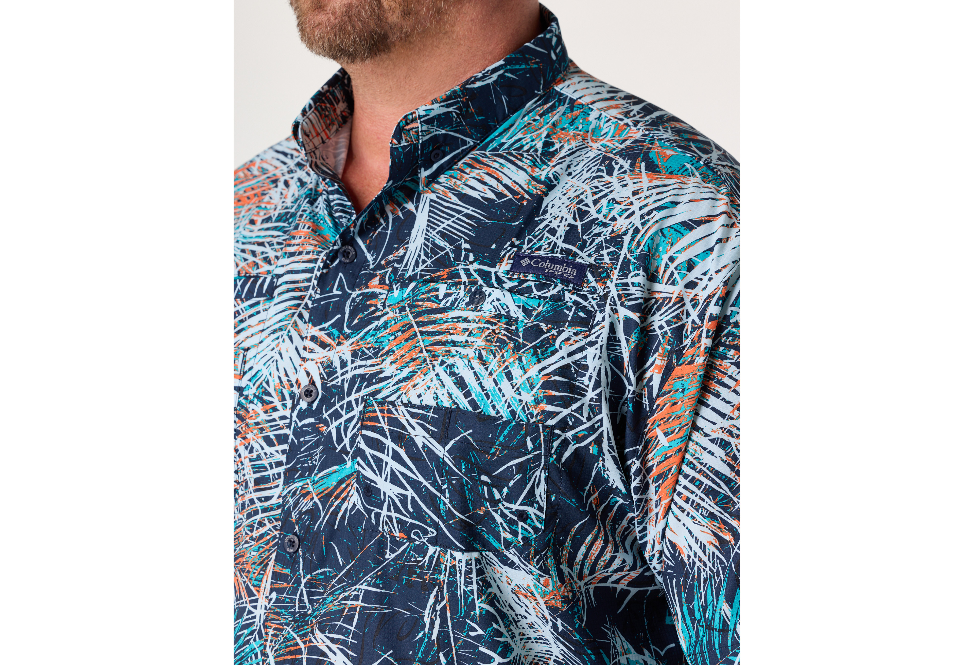 PFG Super Tamiami Floral Sport Shirt