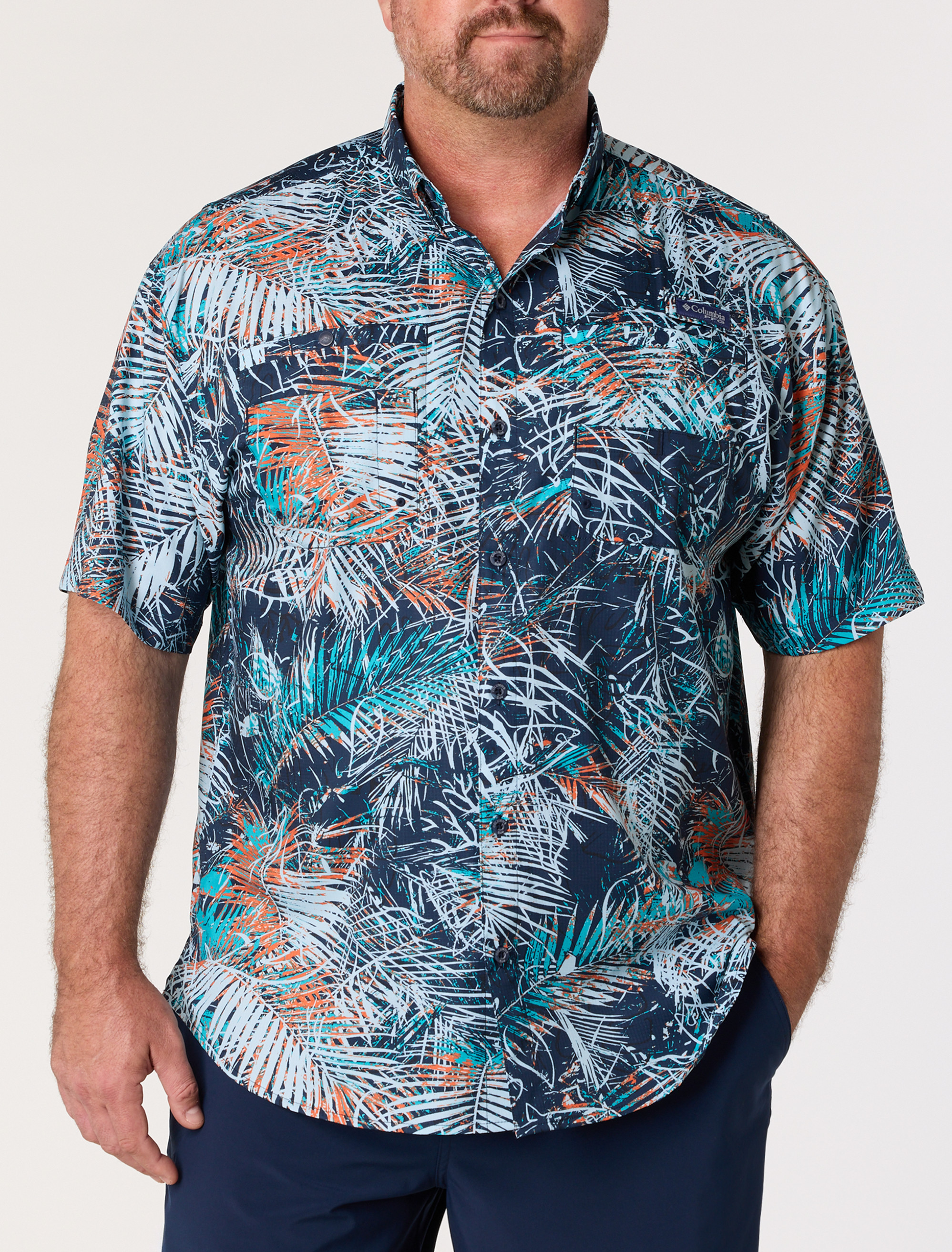 PFG Super Tamiami Floral Sport Shirt