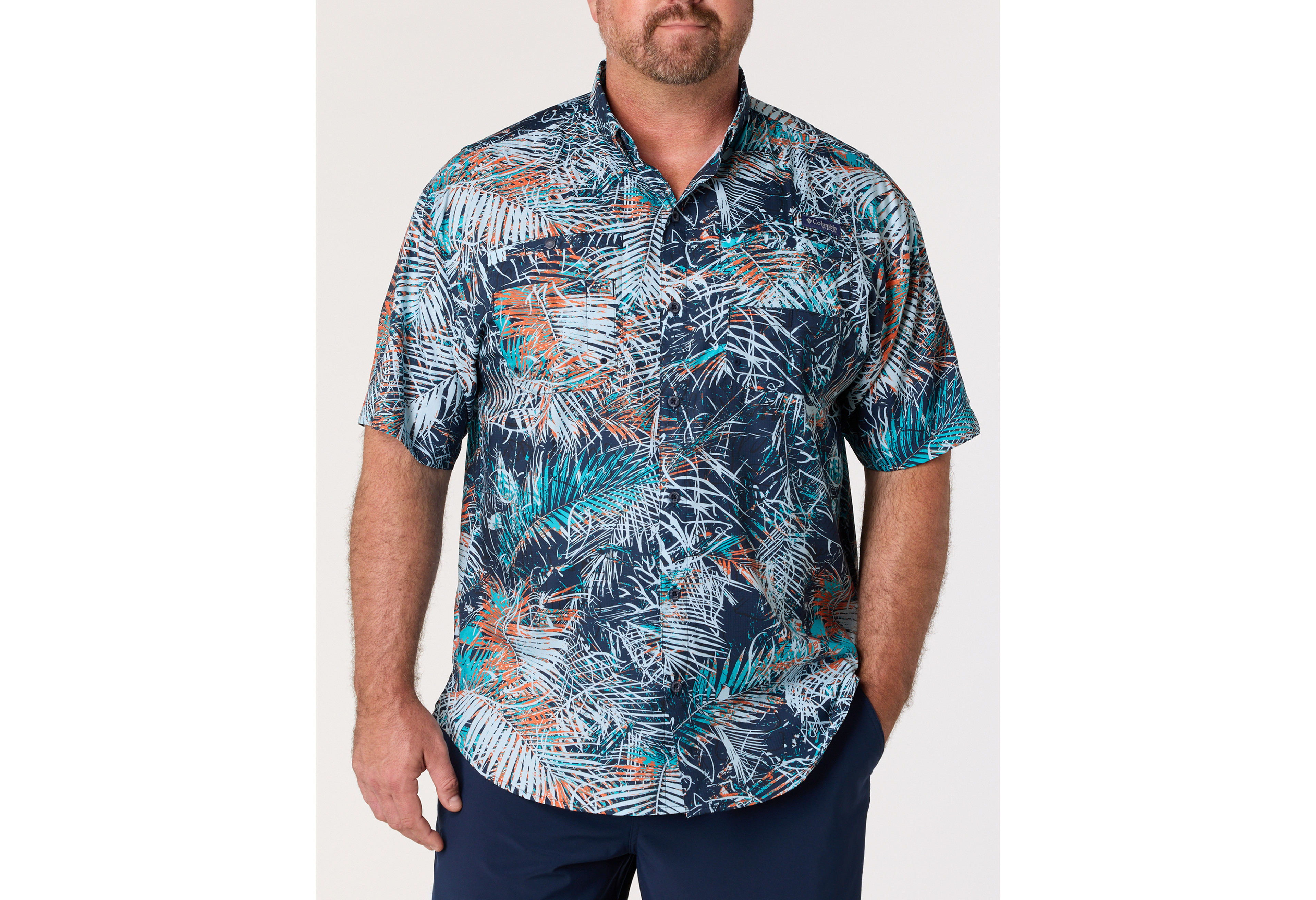 PFG Super Tamiami Floral Sport Shirt