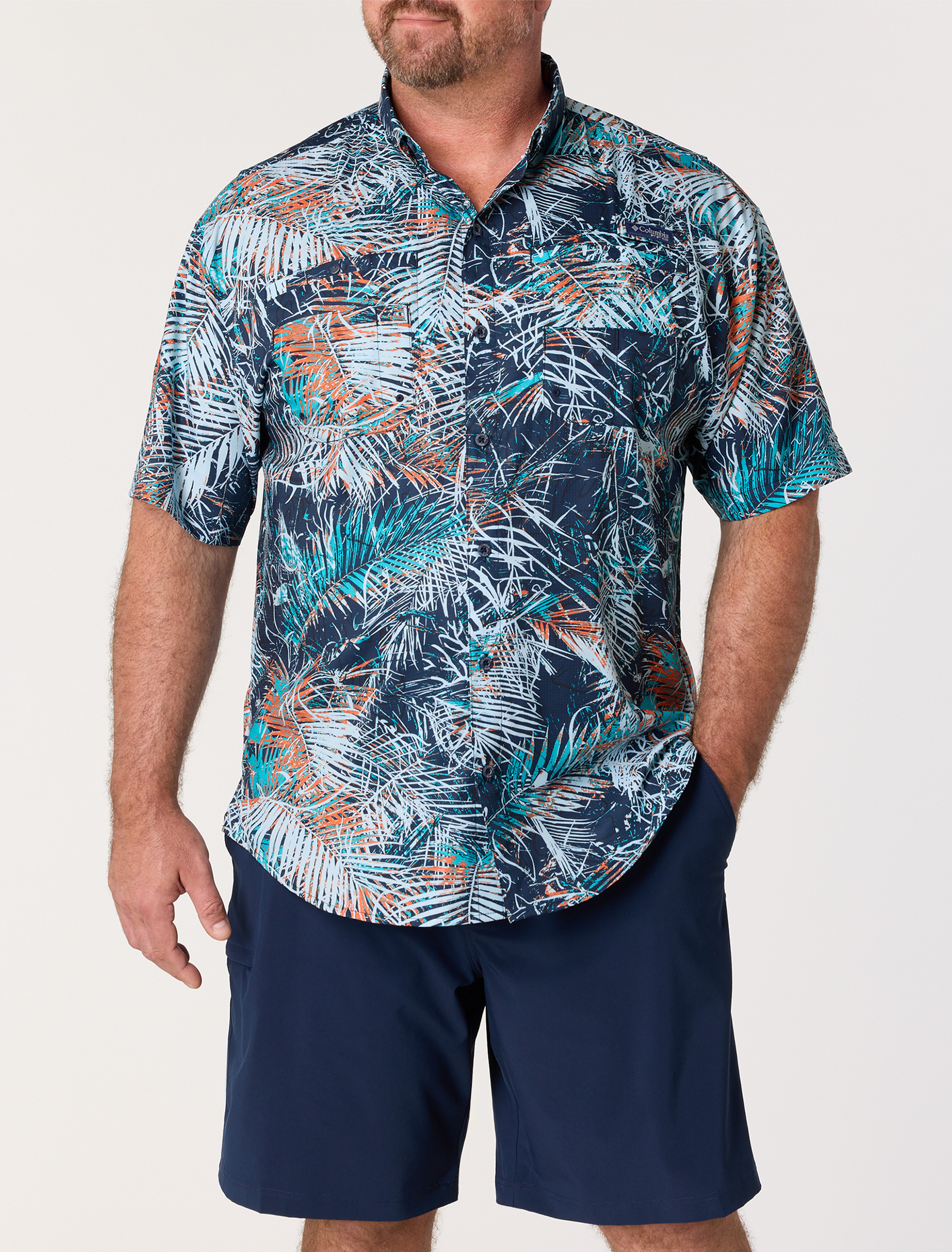 PFG Super Tamiami Floral Sport Shirt