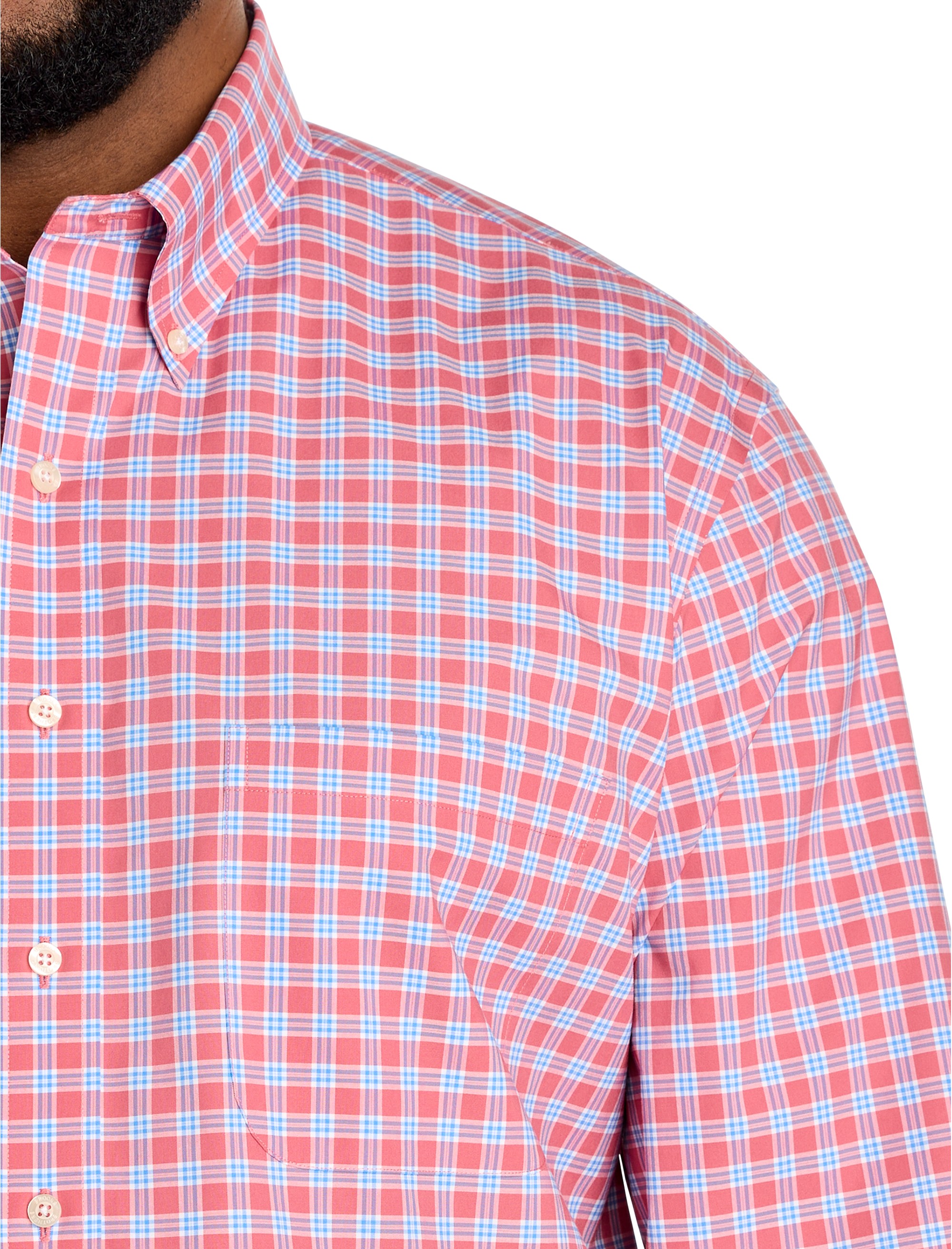 Non-Iron Novelty Check Sport Shirt - thumbnail 3
