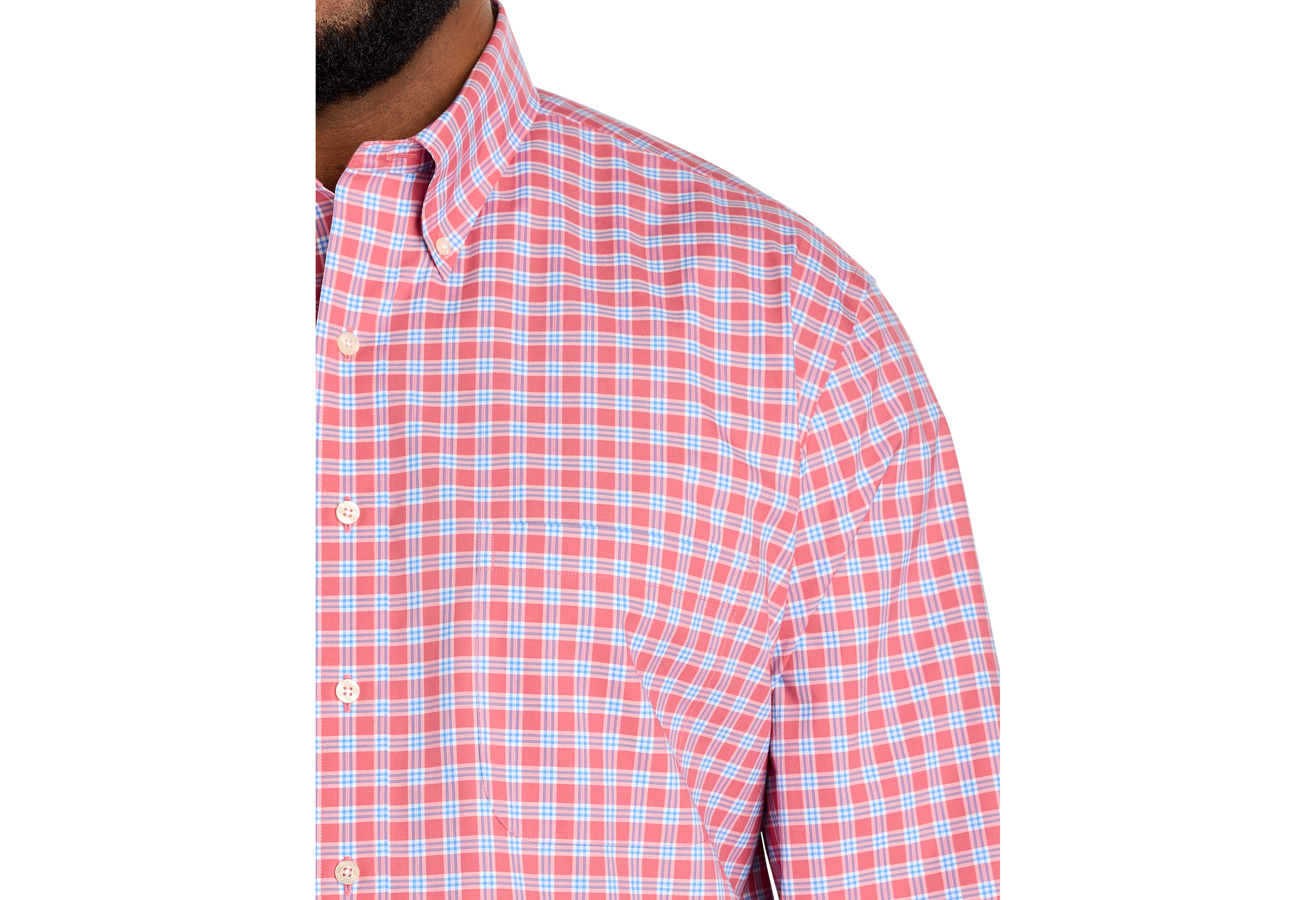 Non-Iron Novelty Check Sport Shirt