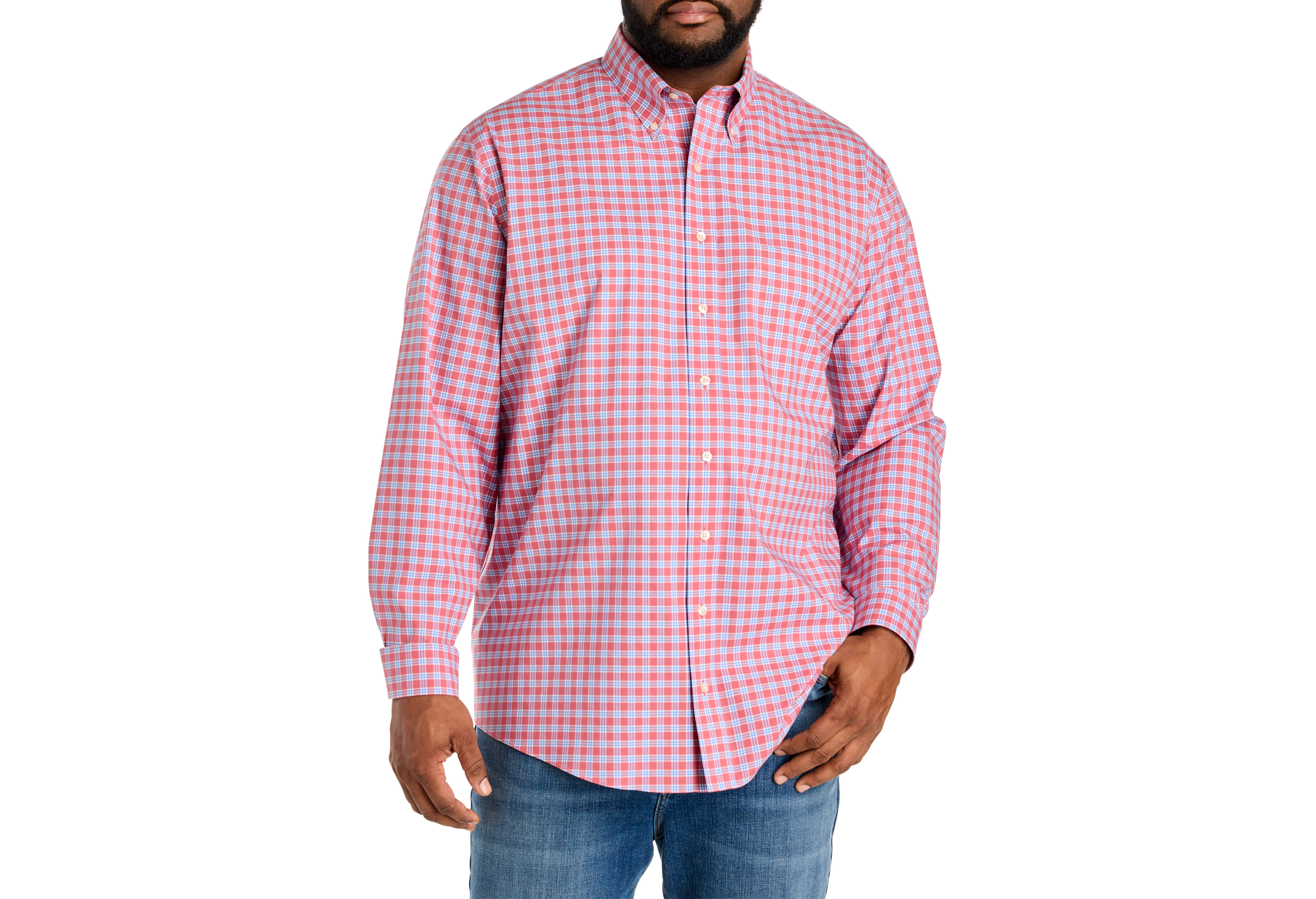 Non-Iron Novelty Check Sport Shirt
