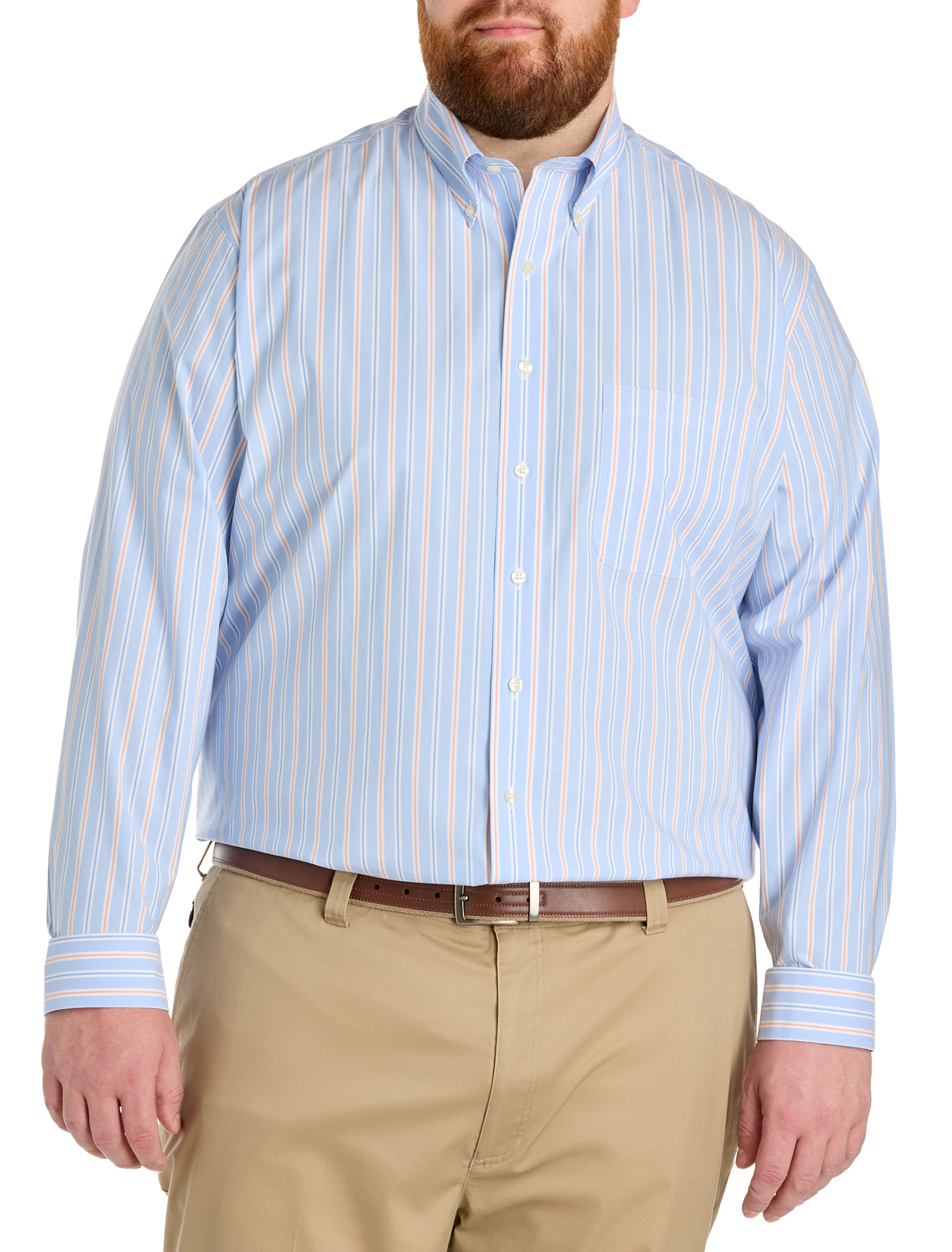 Non-Iron Novelty Stripe Sport Shirt