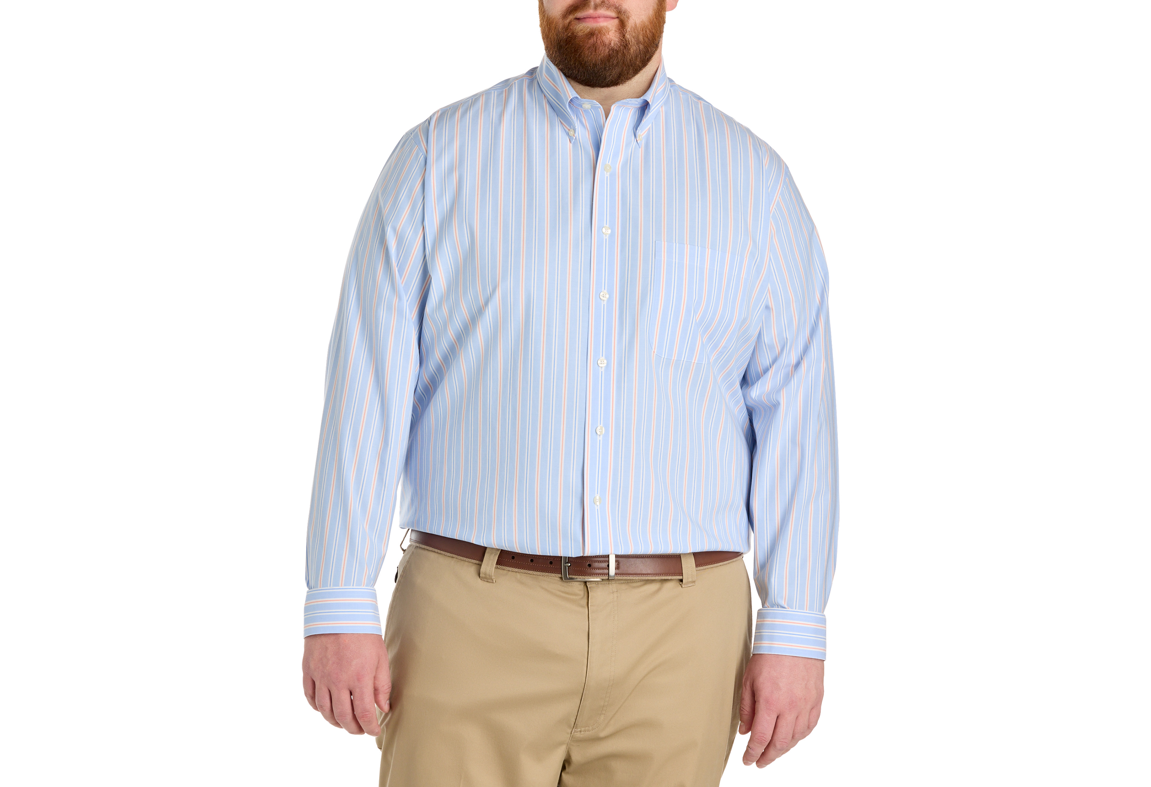 Non-Iron Novelty Stripe Sport Shirt