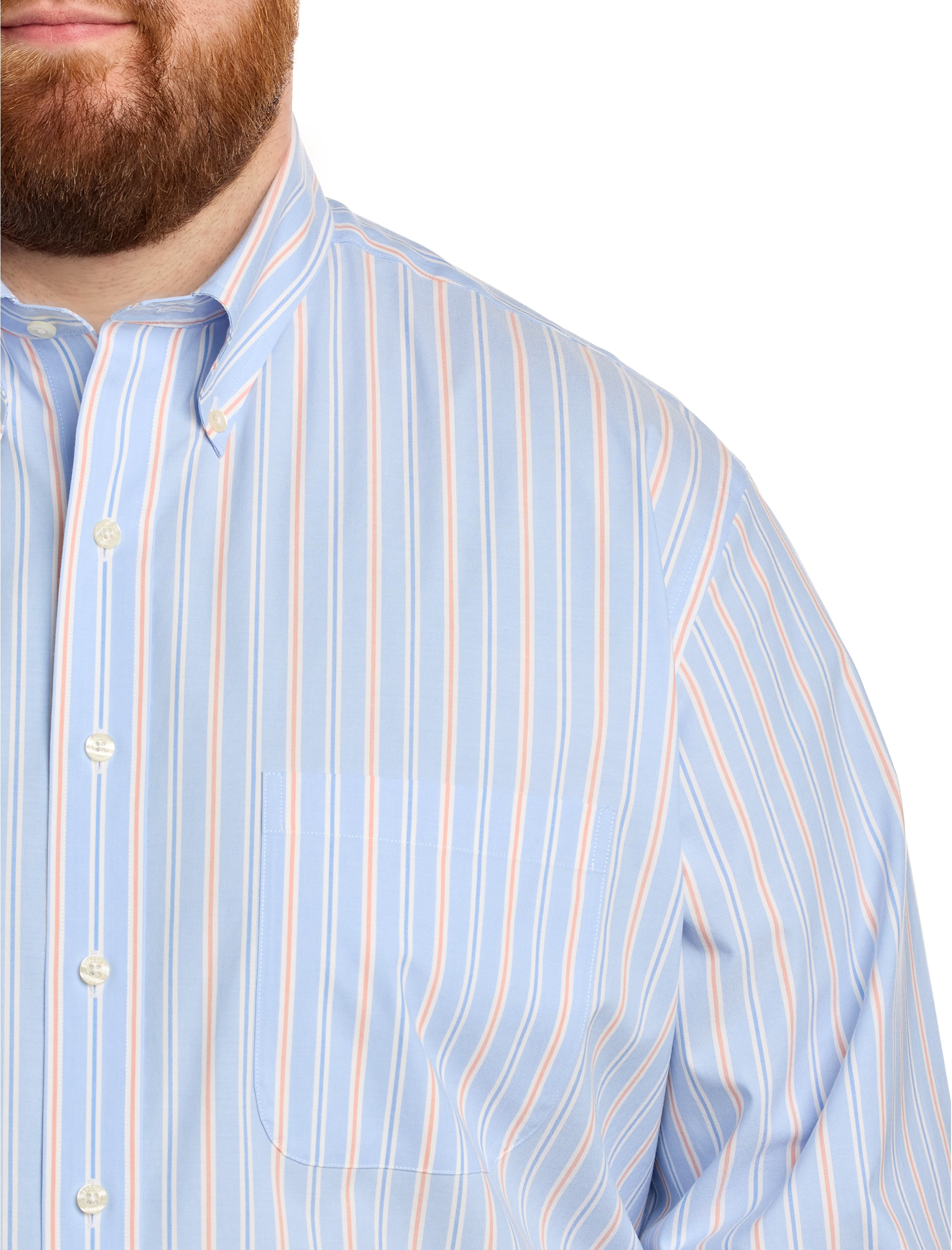 Non-Iron Novelty Stripe Sport Shirt - thumbnail 3