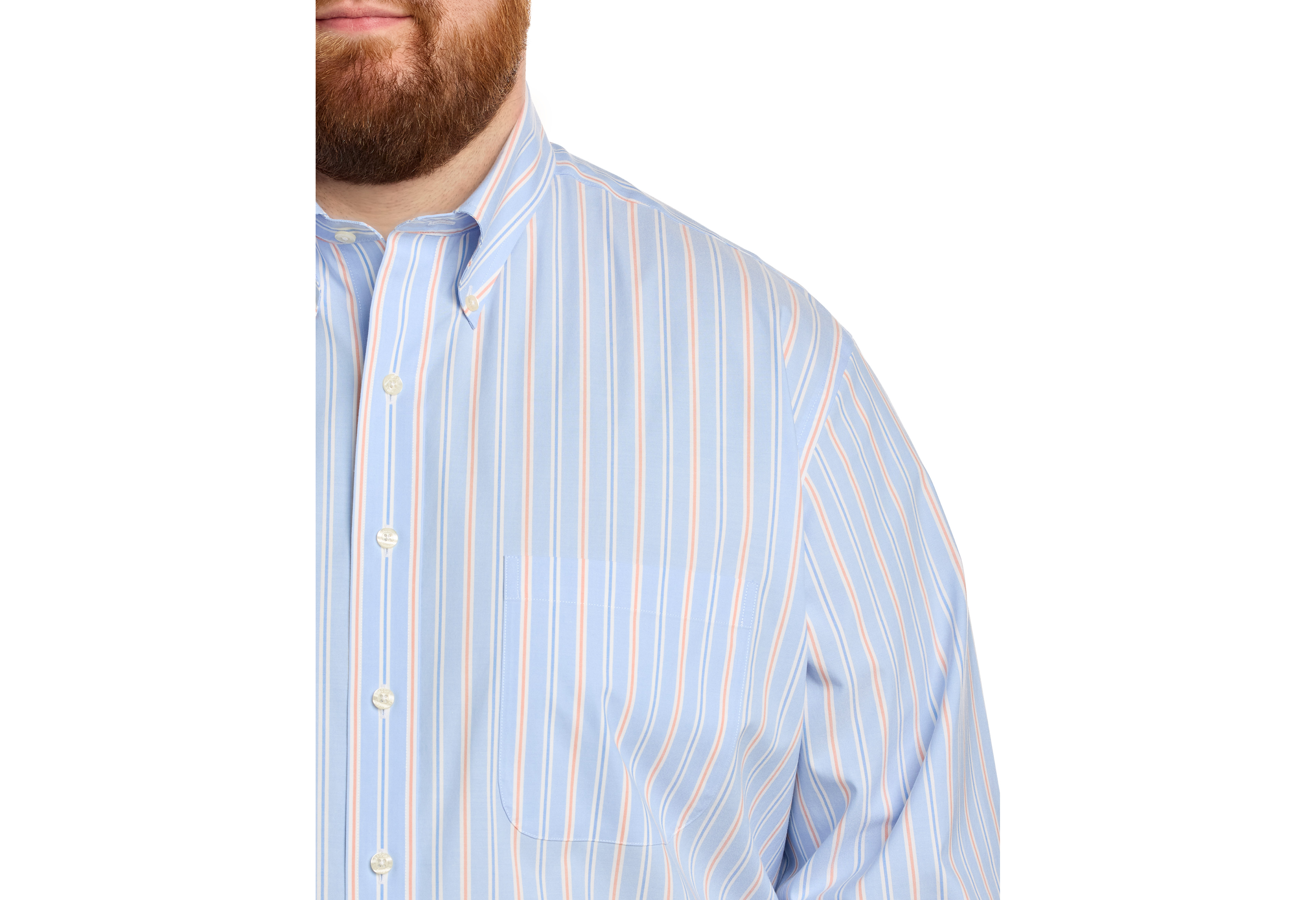 Non-Iron Novelty Stripe Sport Shirt