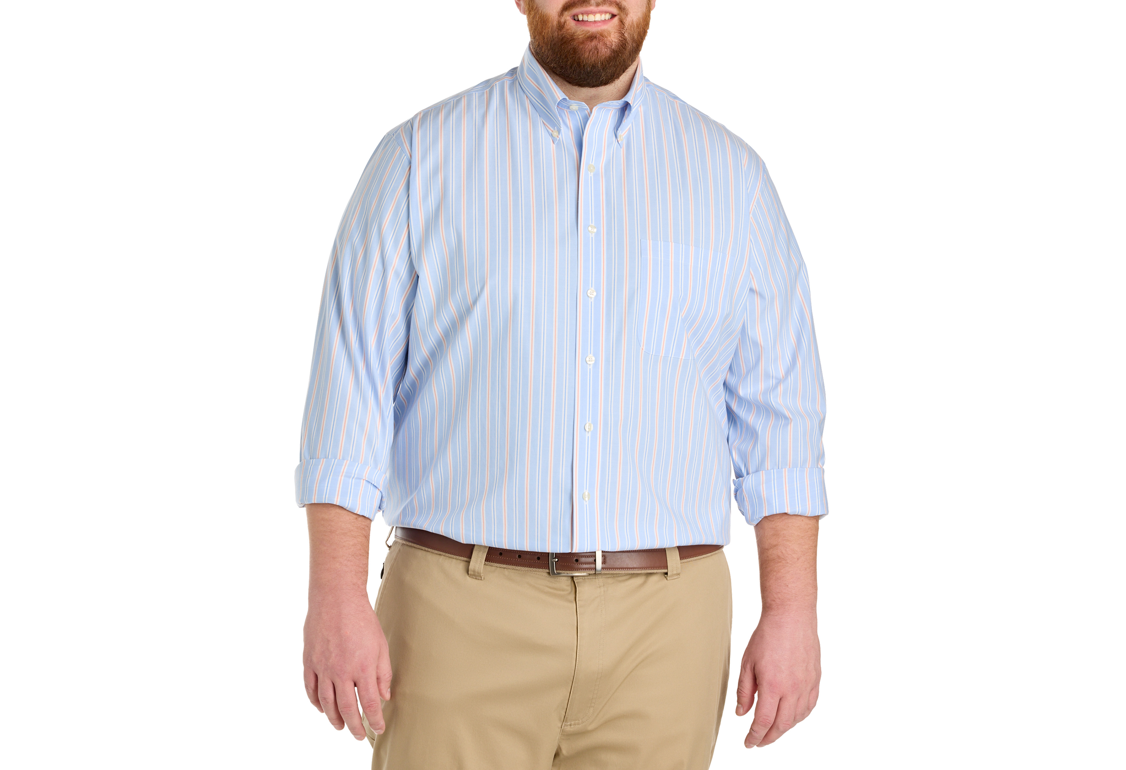 Non-Iron Novelty Stripe Sport Shirt