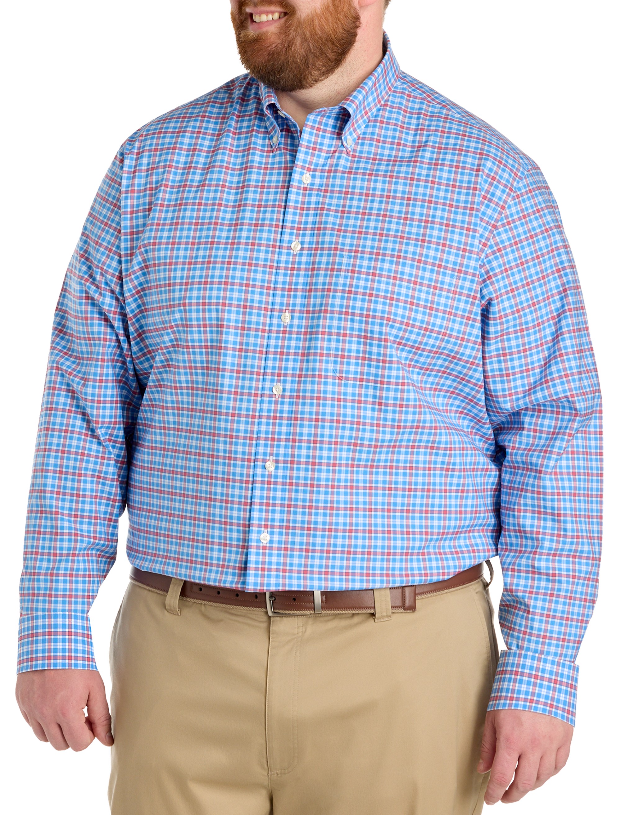 Non-Iron Novelty Check Sport Shirt - thumbnail 2