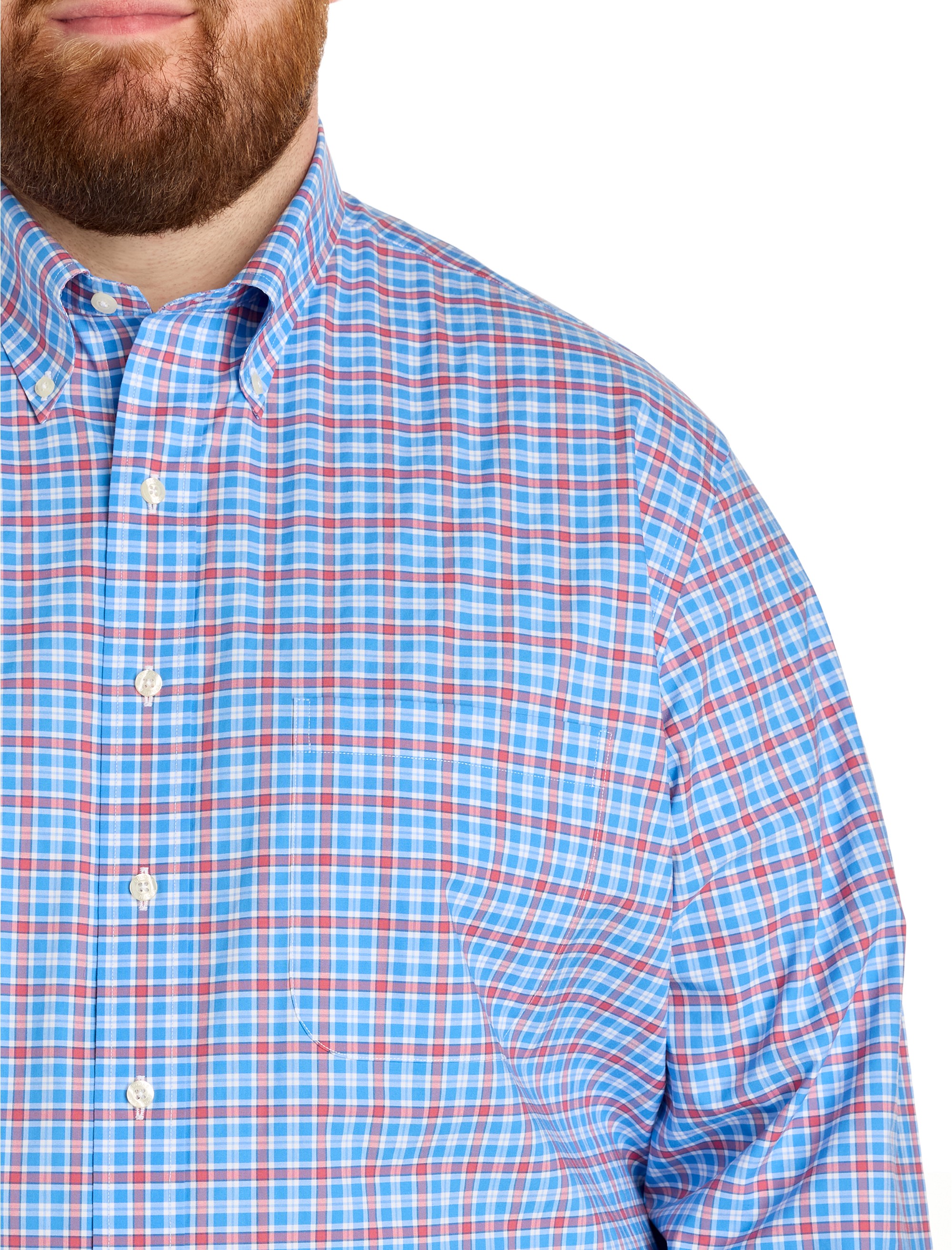 Non-Iron Novelty Check Sport Shirt - thumbnail 3