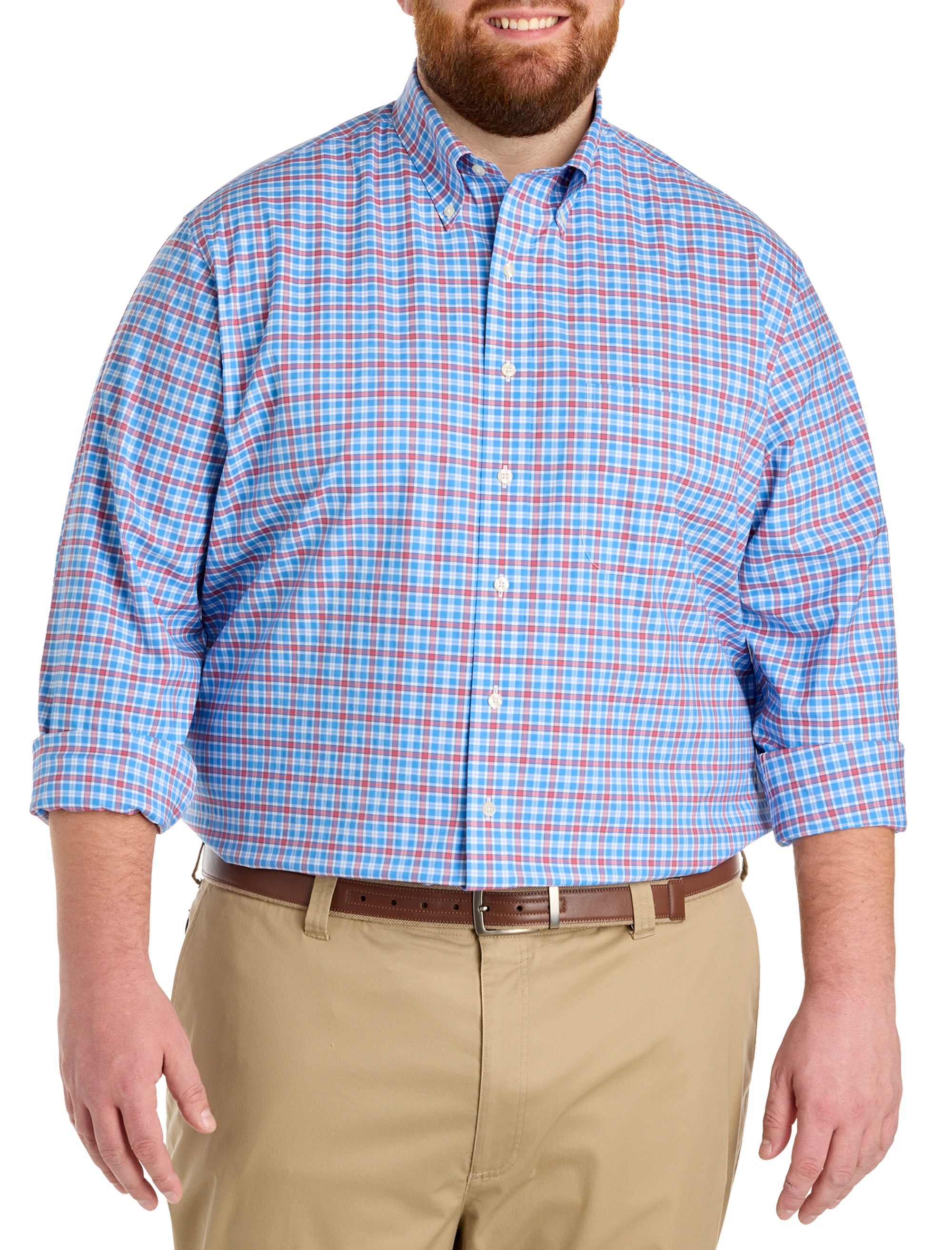 Non-Iron Novelty Check Sport Shirt