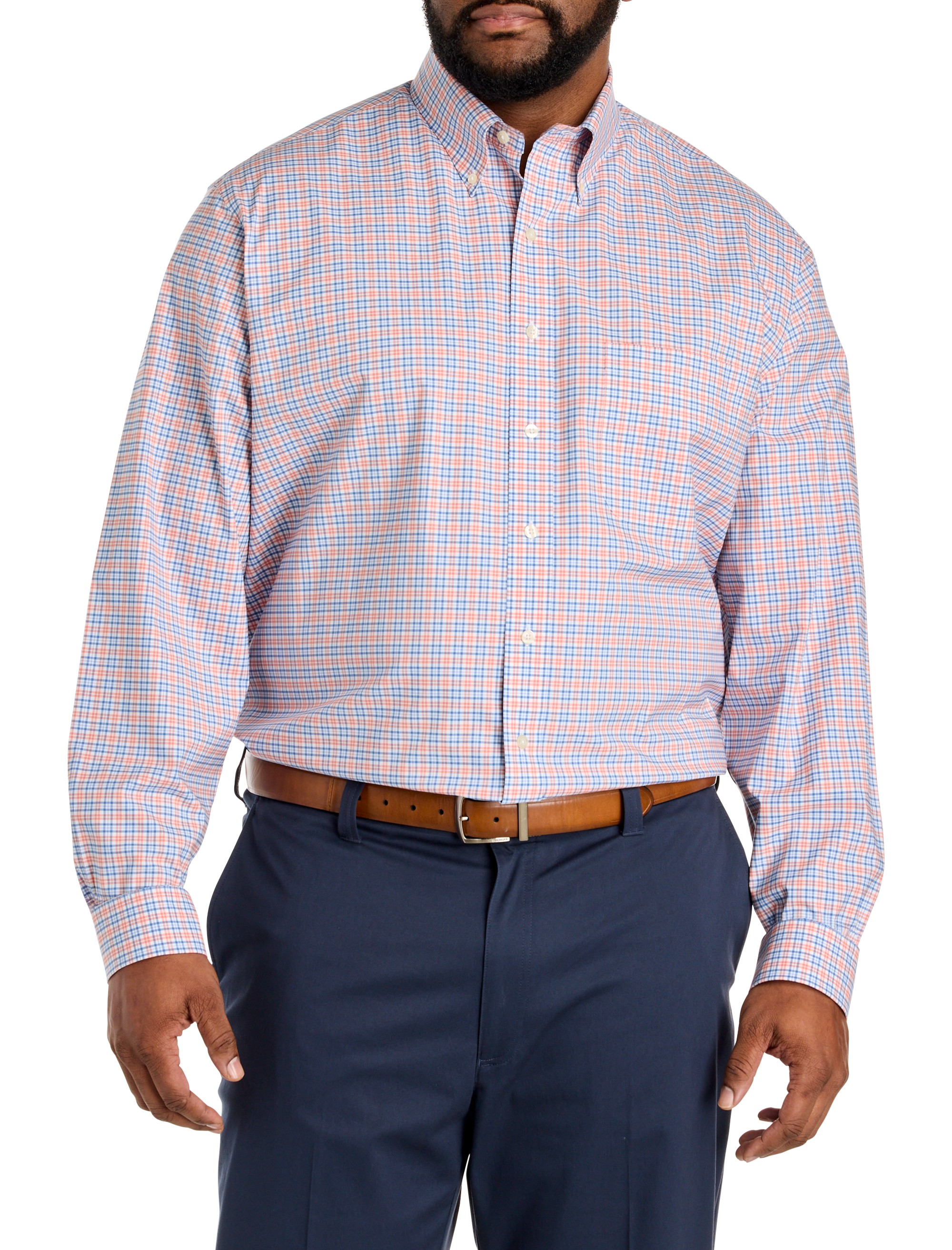 Non-Iron Novelty Check Sport Shirt - thumbnail 2