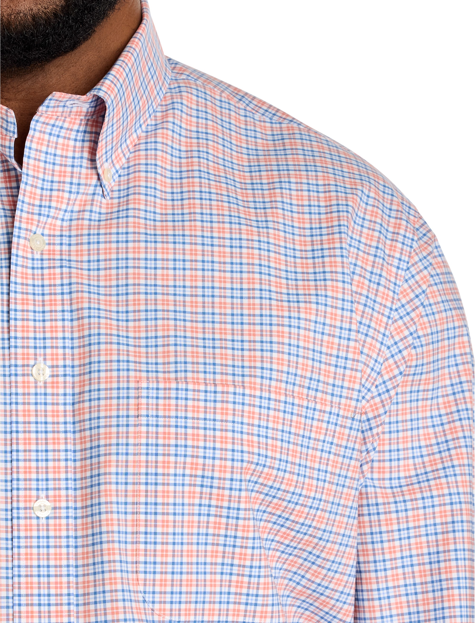 Non-Iron Novelty Check Sport Shirt - thumbnail 3