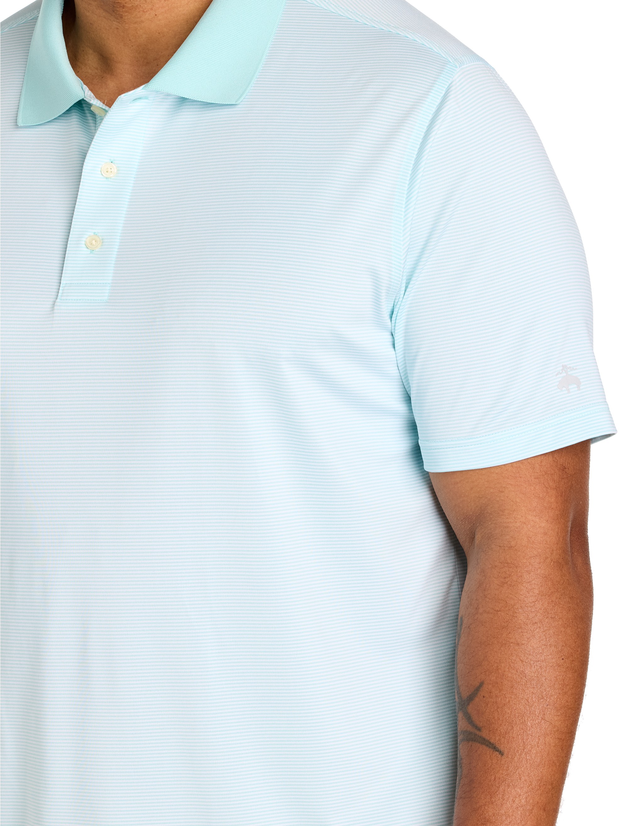 Performance Micro Stripe Polo Shirt - thumbnail 2