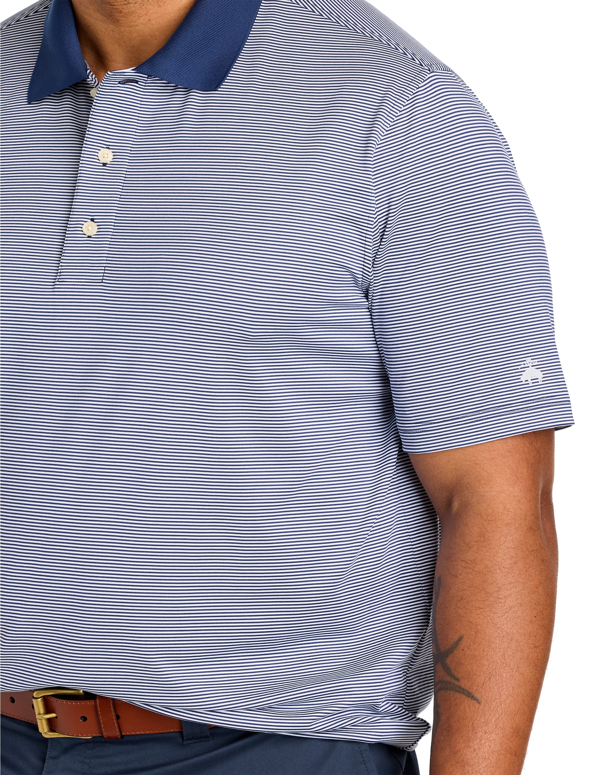 Performance Micro Stripe Polo Shirt - thumbnail 5
