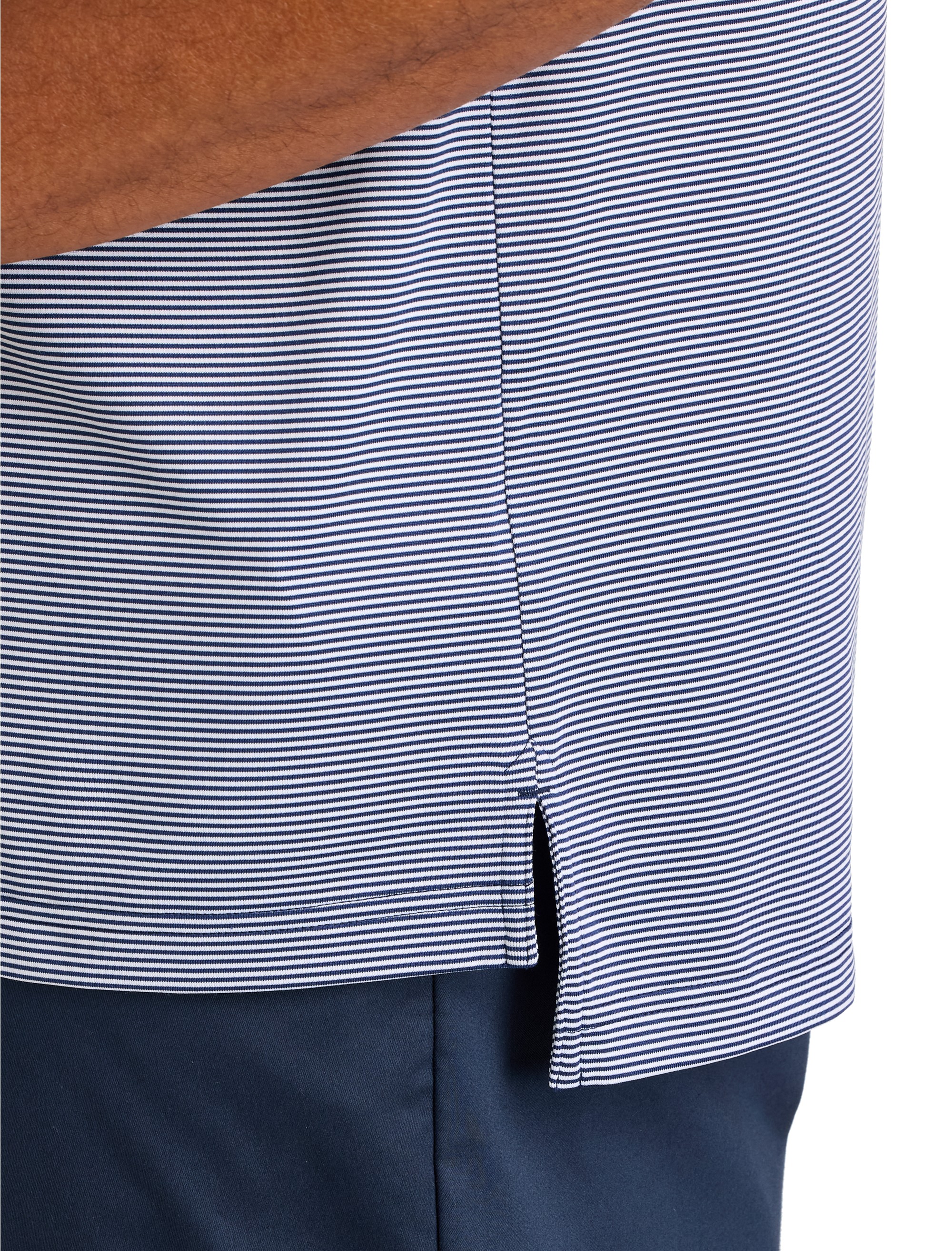 Performance Micro Stripe Polo Shirt - thumbnail 6