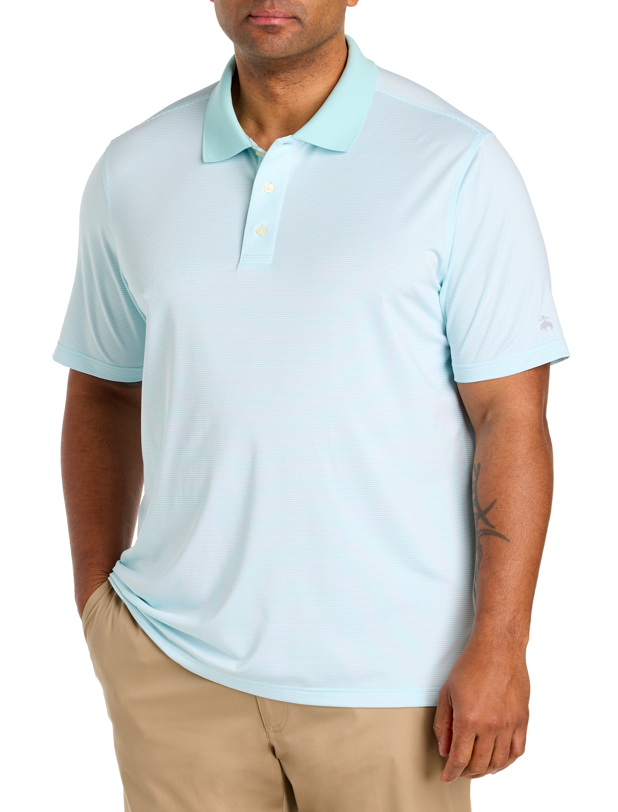 Performance Micro Stripe Polo Shirt