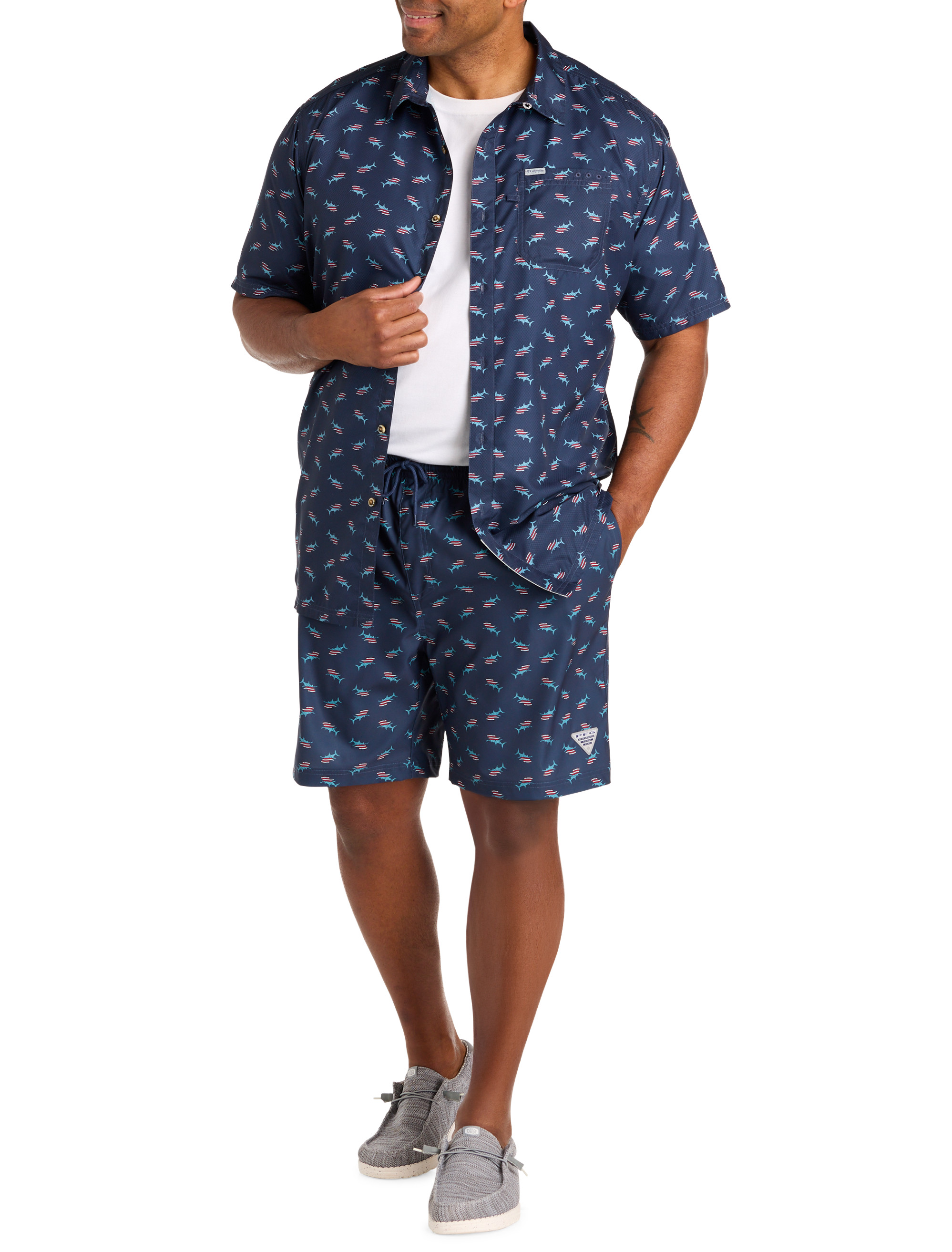 PFG Rambler™ Fish Print Swim Trunks