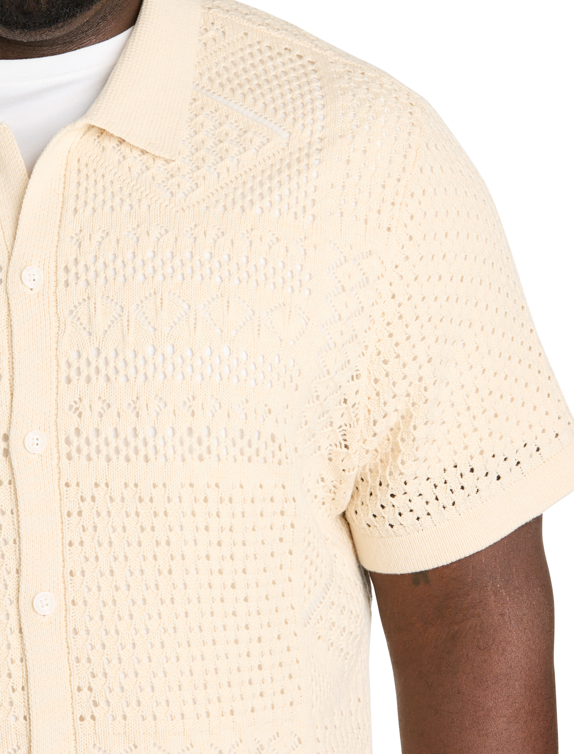 Crochet Button-Up Sweater