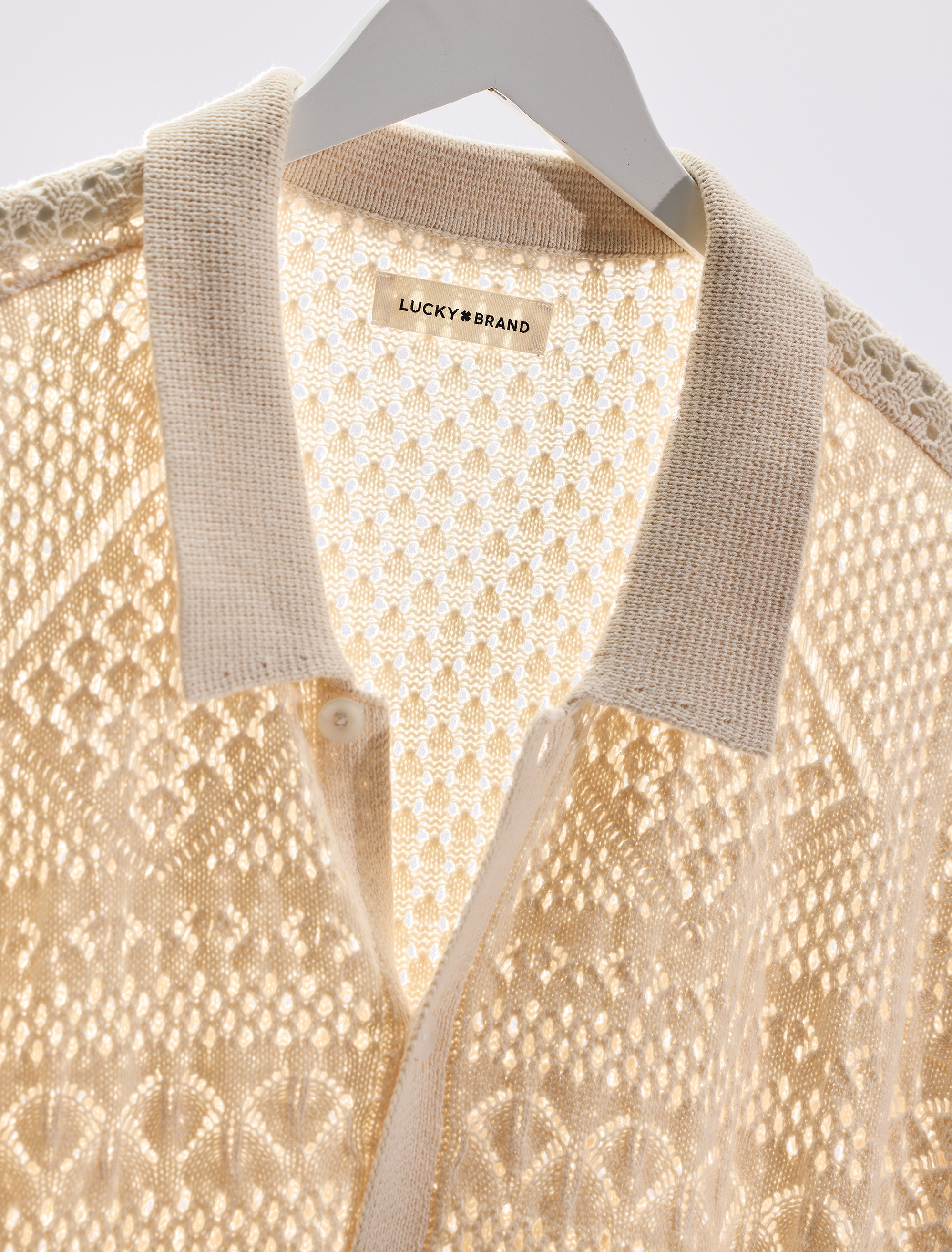 Crochet Button-Up Sweater