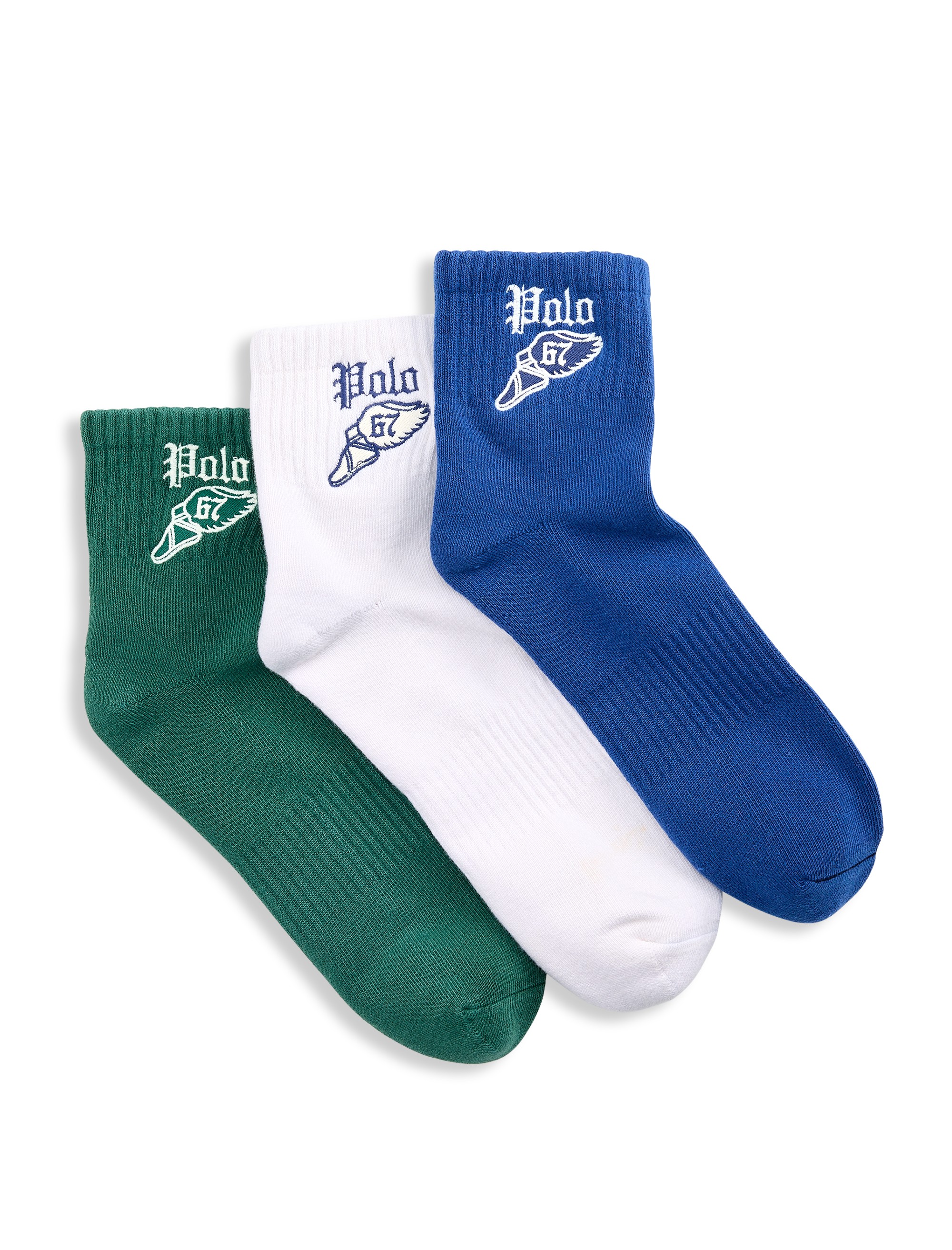 3-pk Classic 1/4-Top Socks