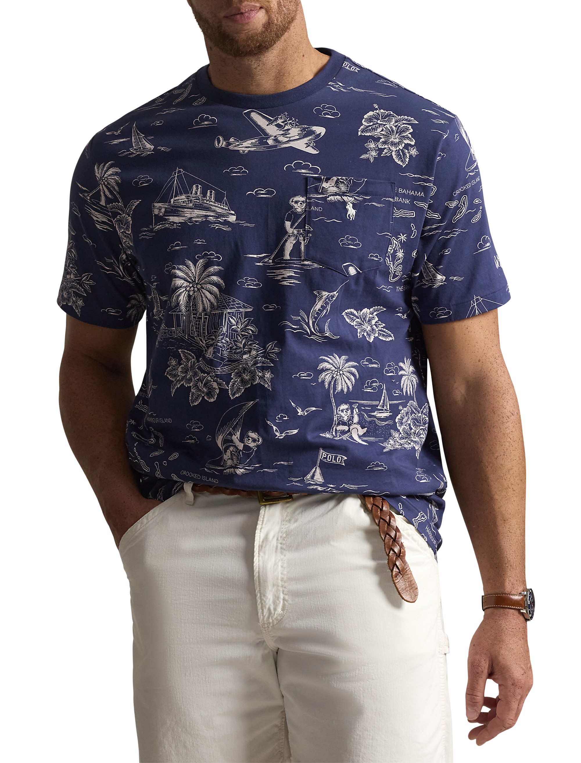 Printed Harbor Island Bear T-Shirt